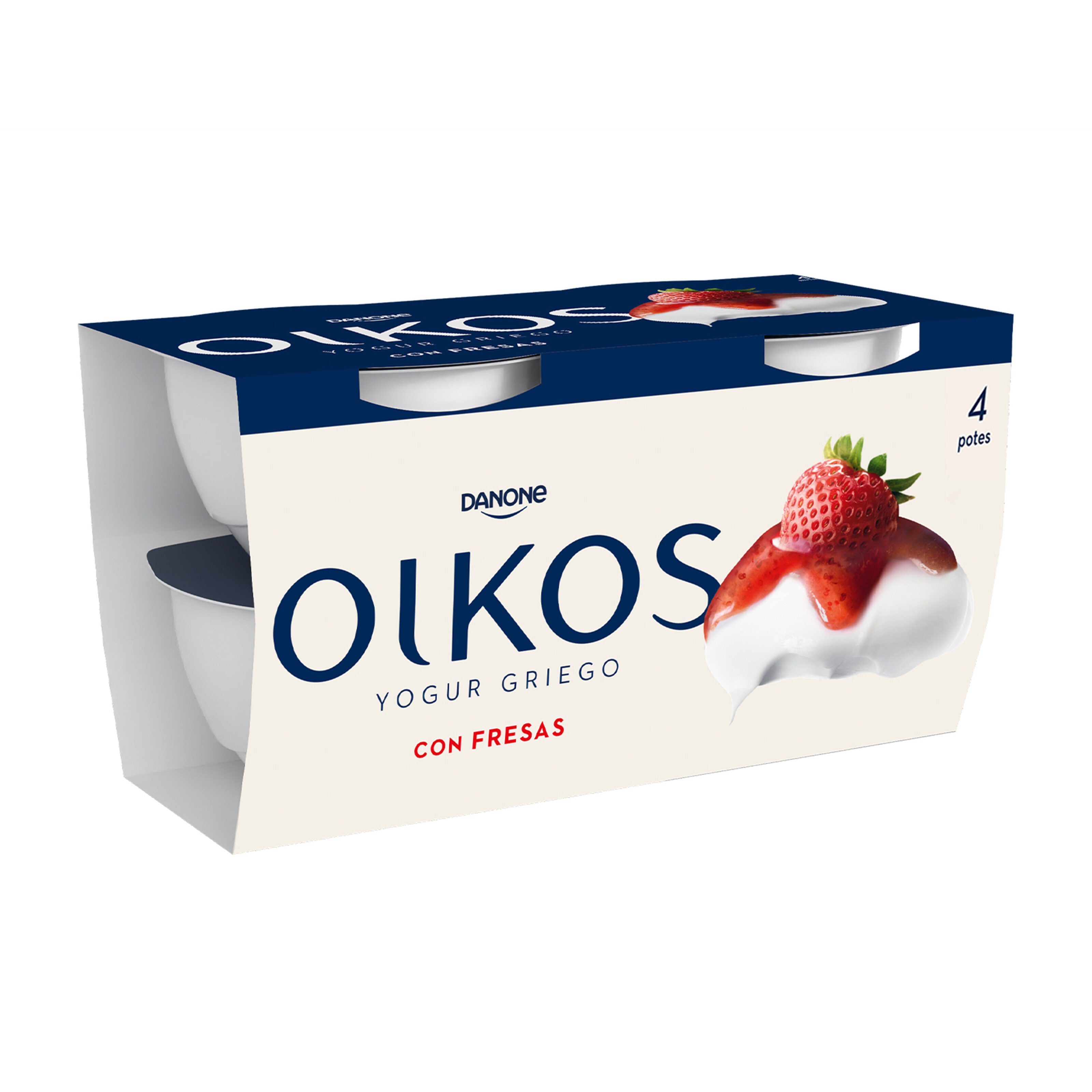 Yogur griego c/fresa oikos Danone p4 110g/u