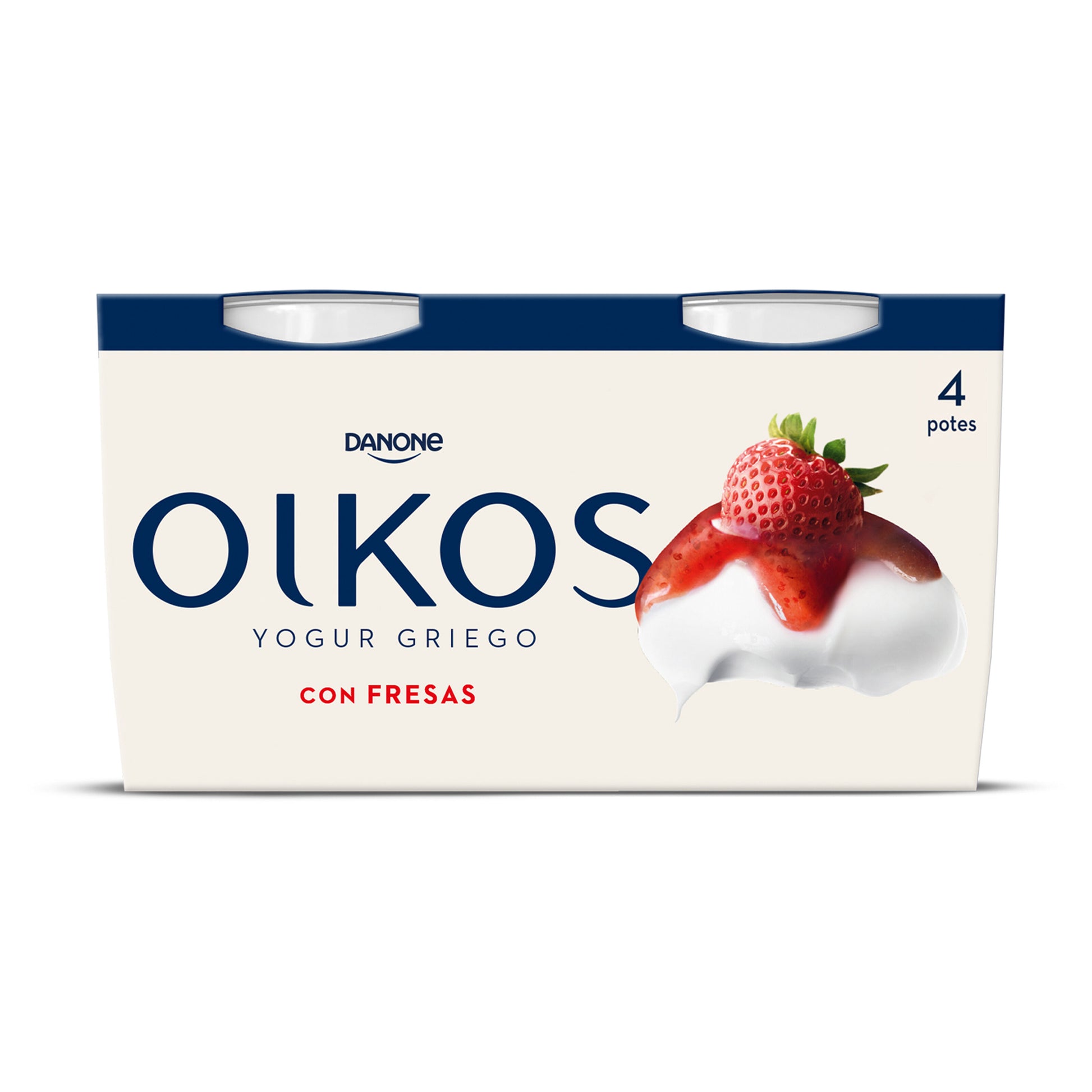 Yogur griego c/fresa oikos Danone p4 110g/u