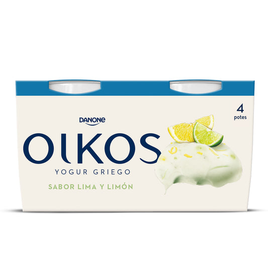 Yogur griego lima/limon oikos Danone p4 110g/u La Despensa