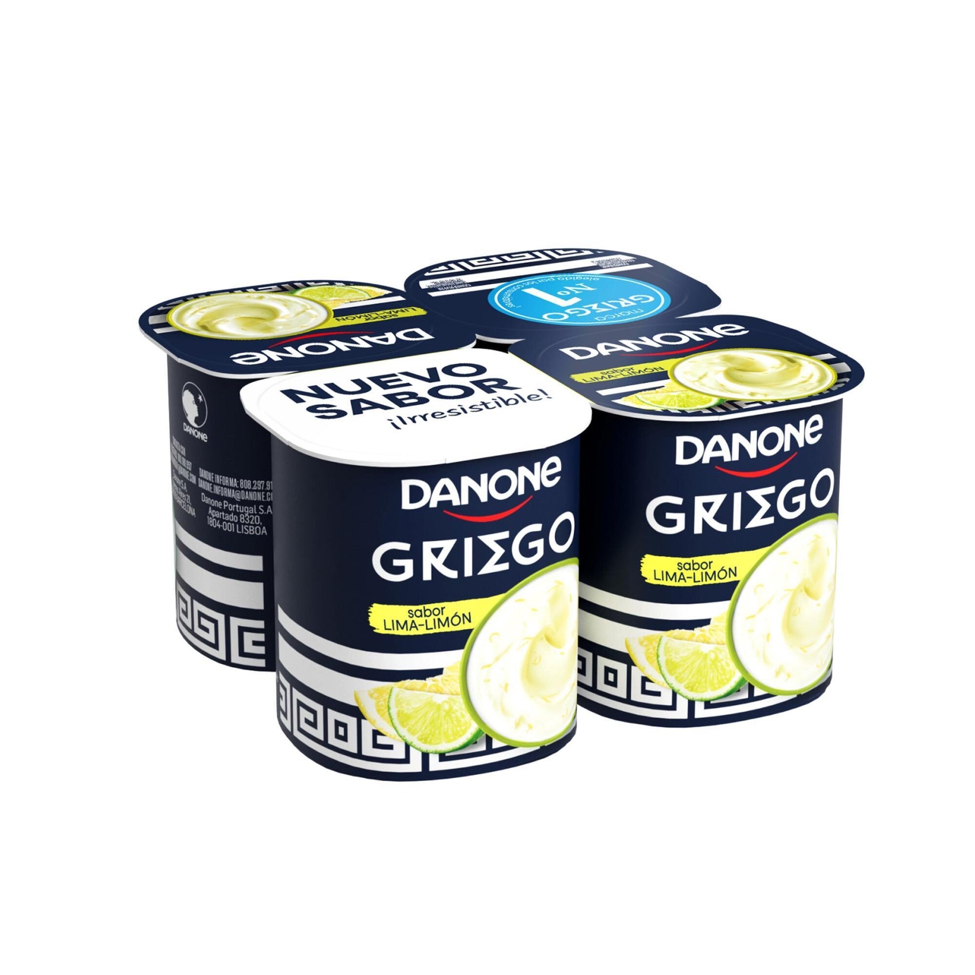 Yogur griego lima limon Danone p4 119g/u