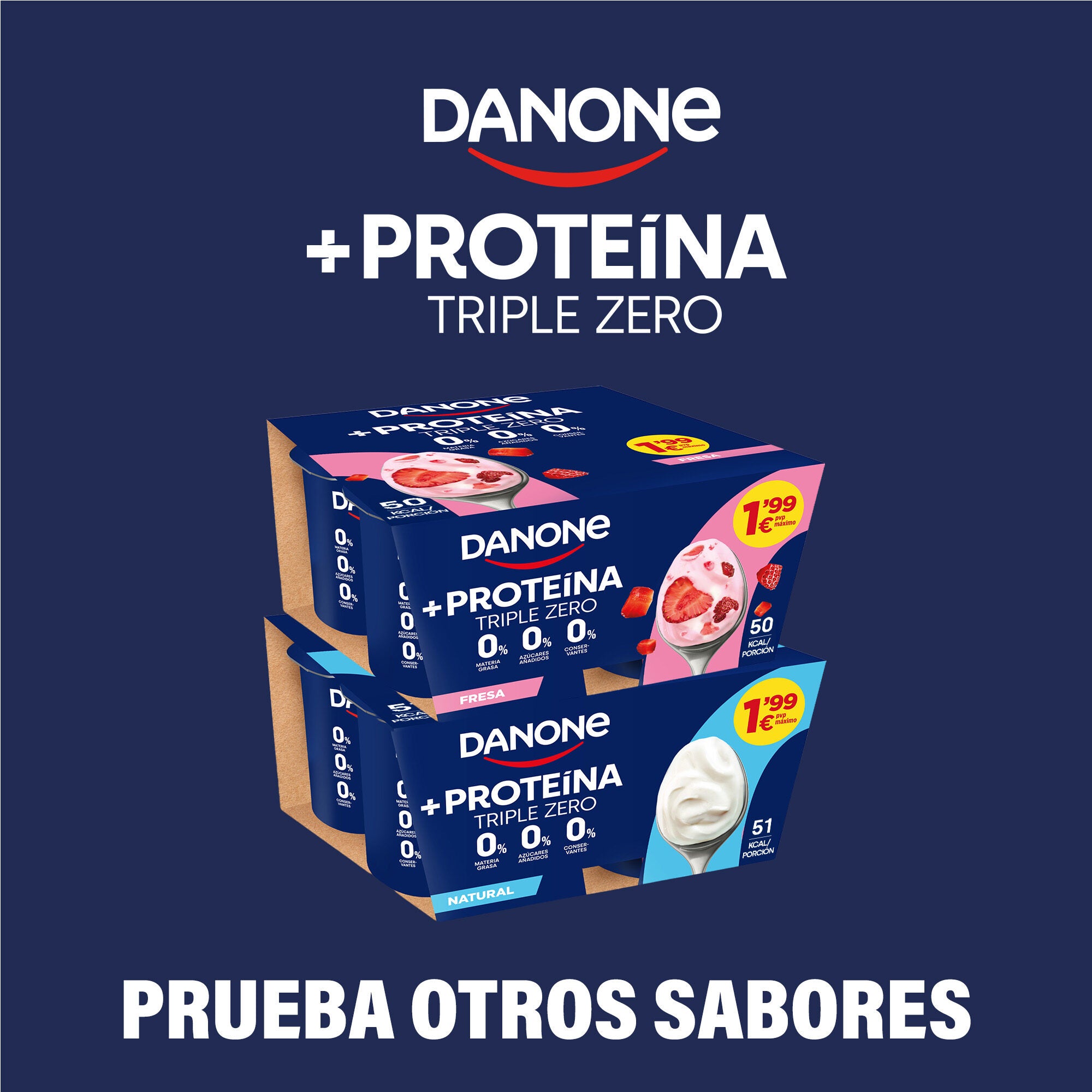 Yogur proteina stracciatella Danone p4 100g/u
