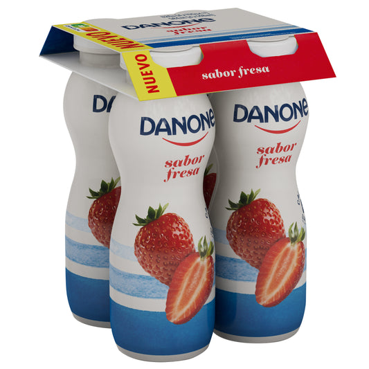 Yogur liquido fresa Danone p4 155g/u La Despensa