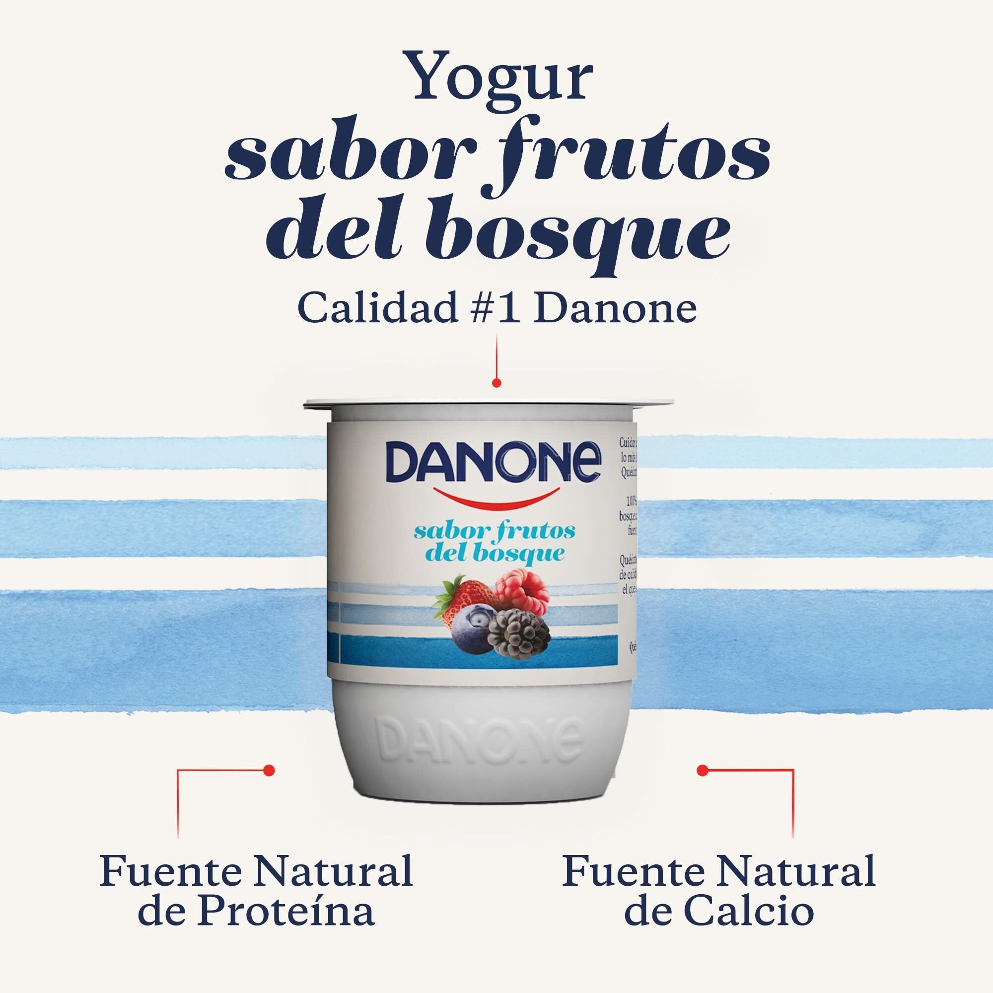 Yogur frutos bosque Danone p4 120g/u