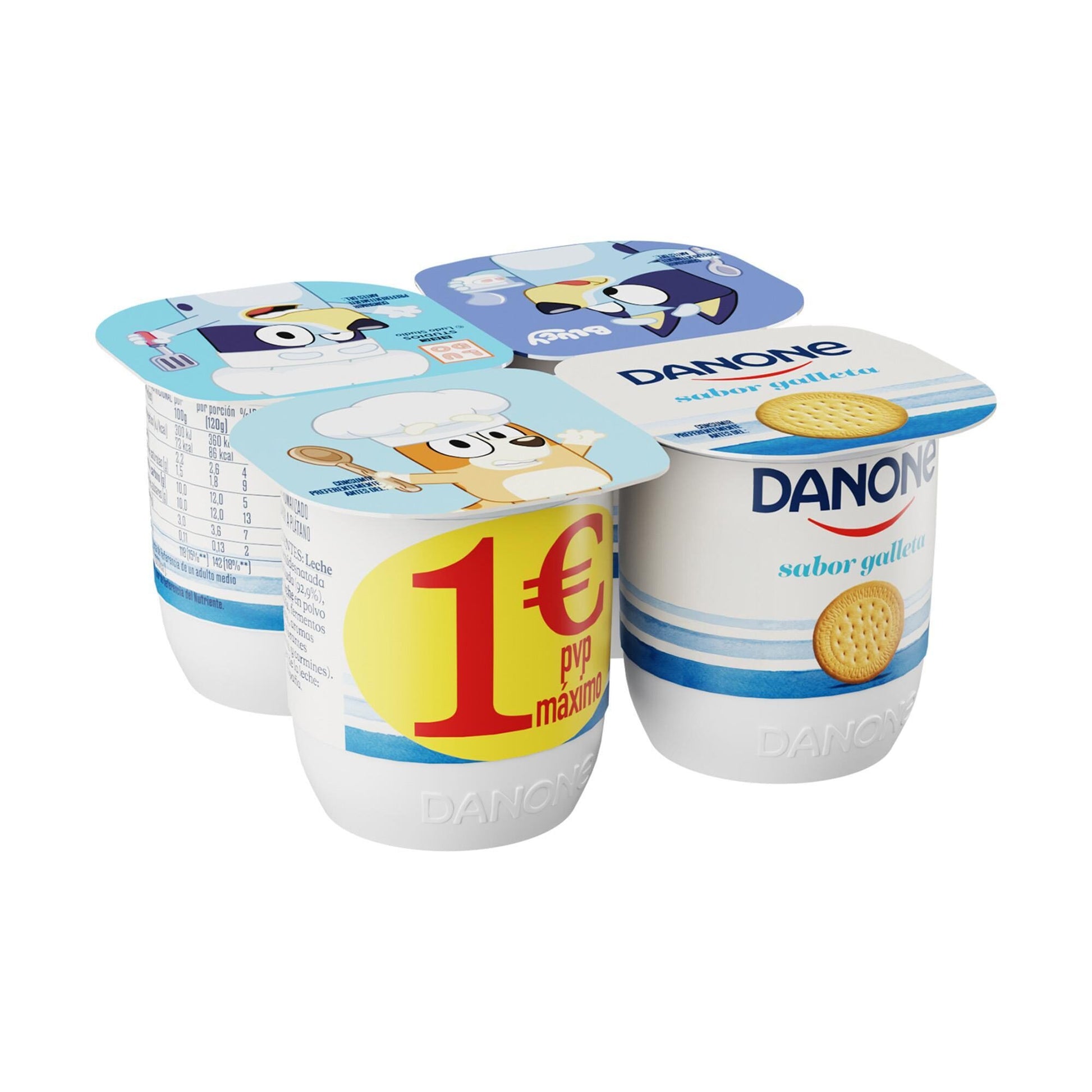 Yogur galleta Danone p4 120g/u