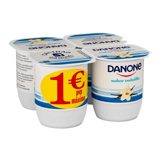 Yogur vainilla Danone p4 120g/u La Despensa