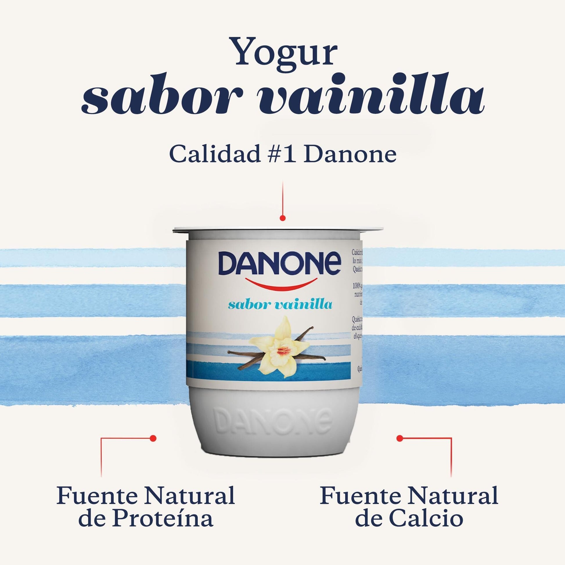 Yogur vainilla Danone p4 120g/u