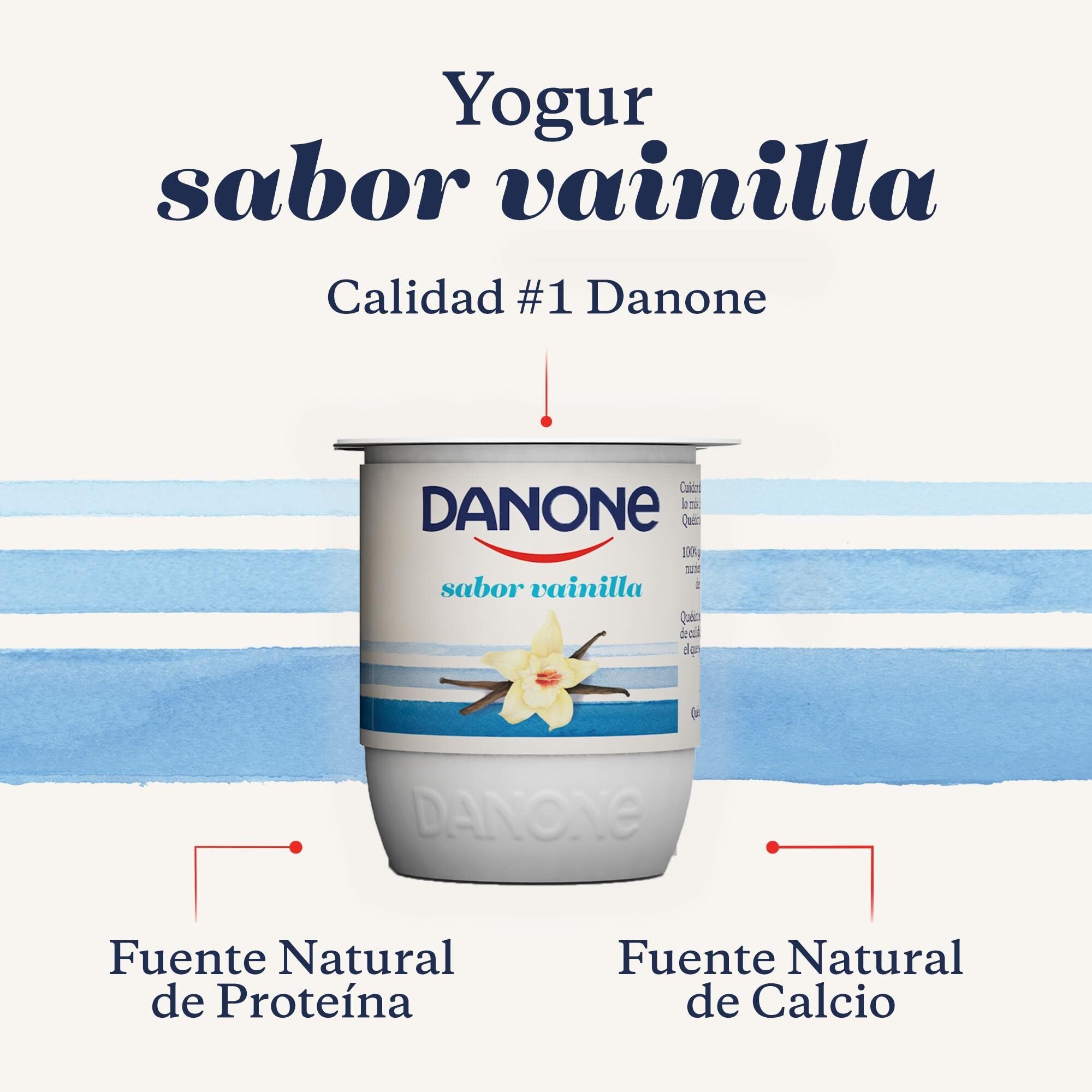 Yogur vainilla Danone p4 120g/u