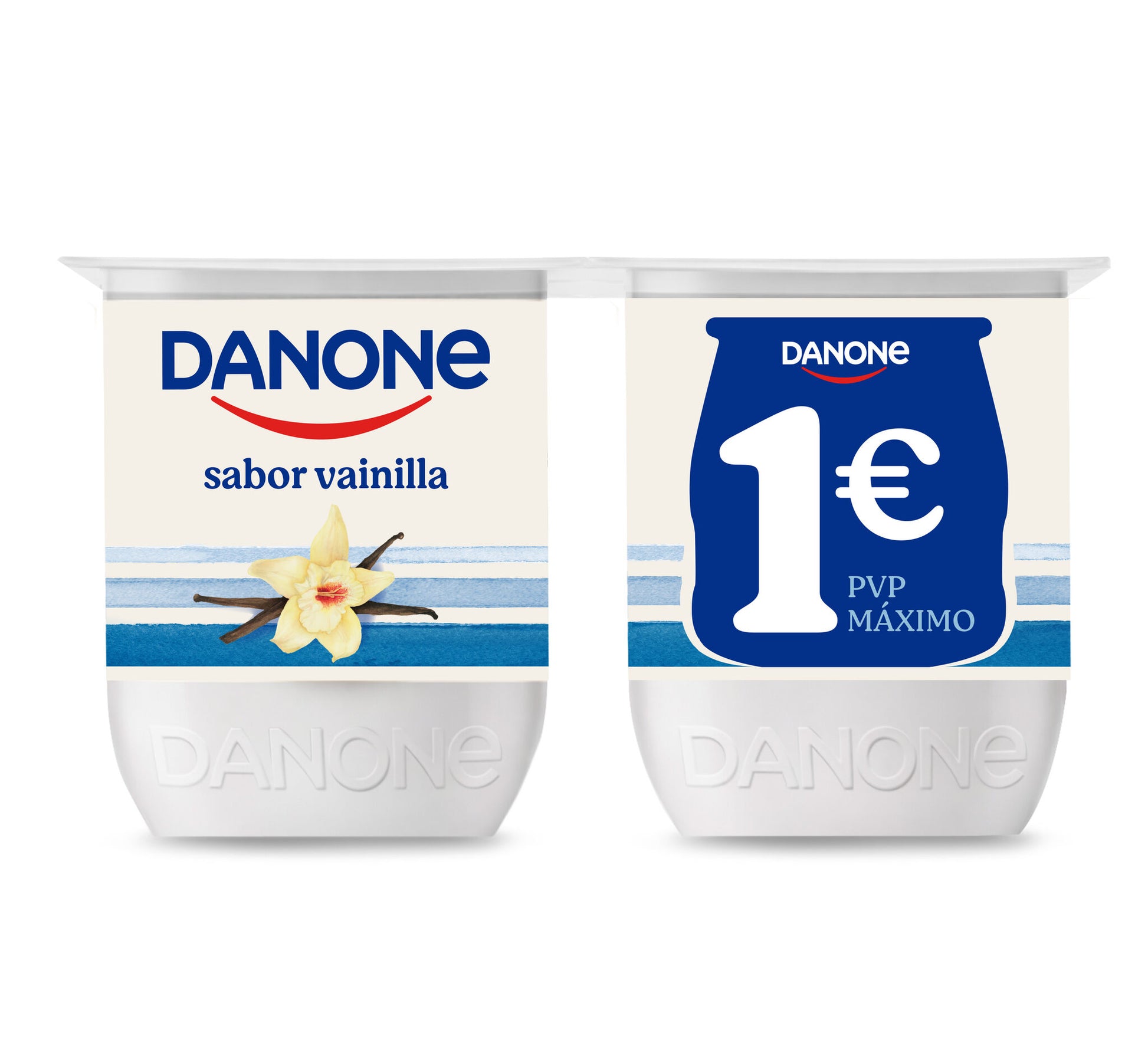 Yogur vainilla Danone p4 120g/u