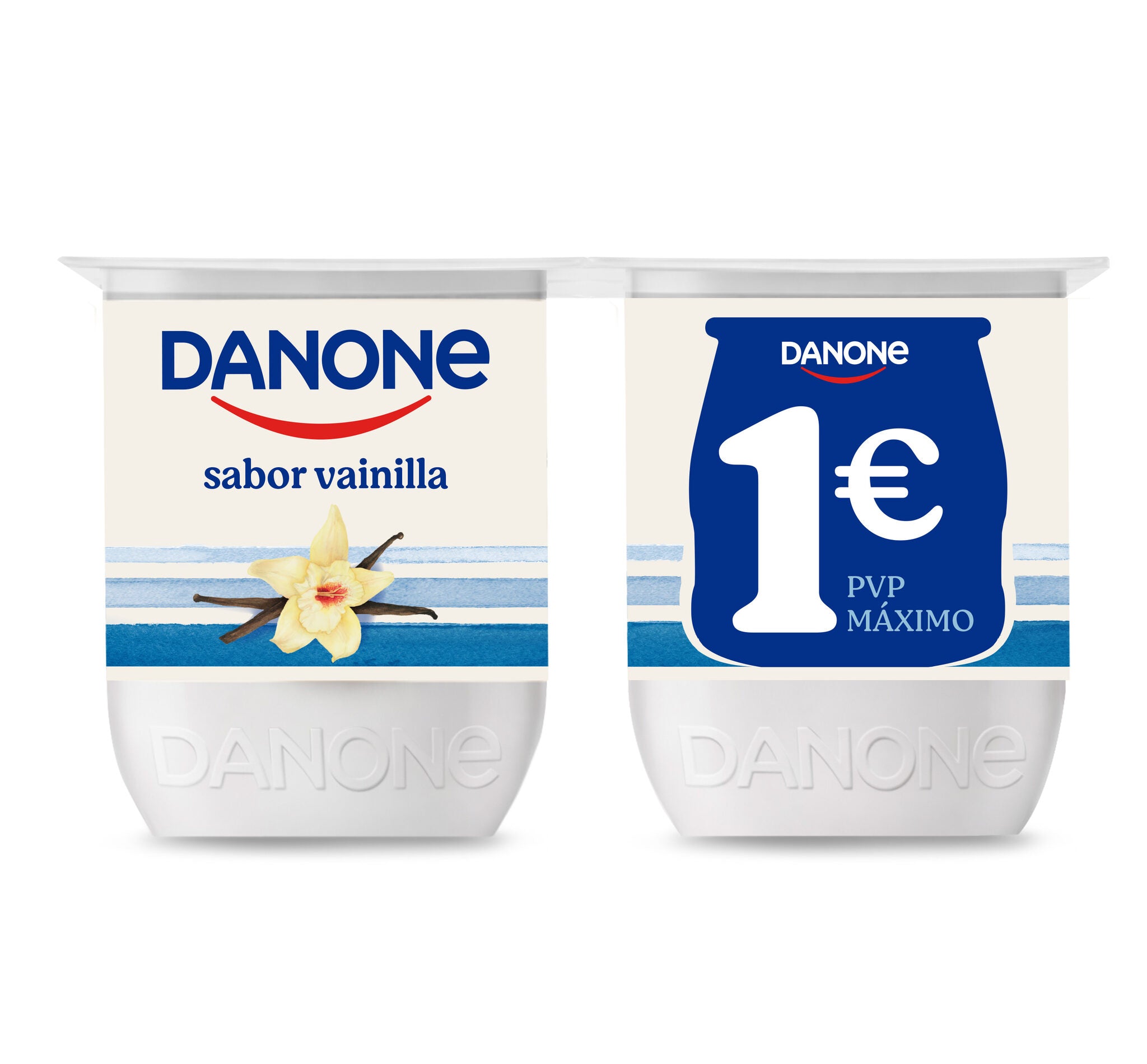Yogur vainilla Danone p4 120g/u