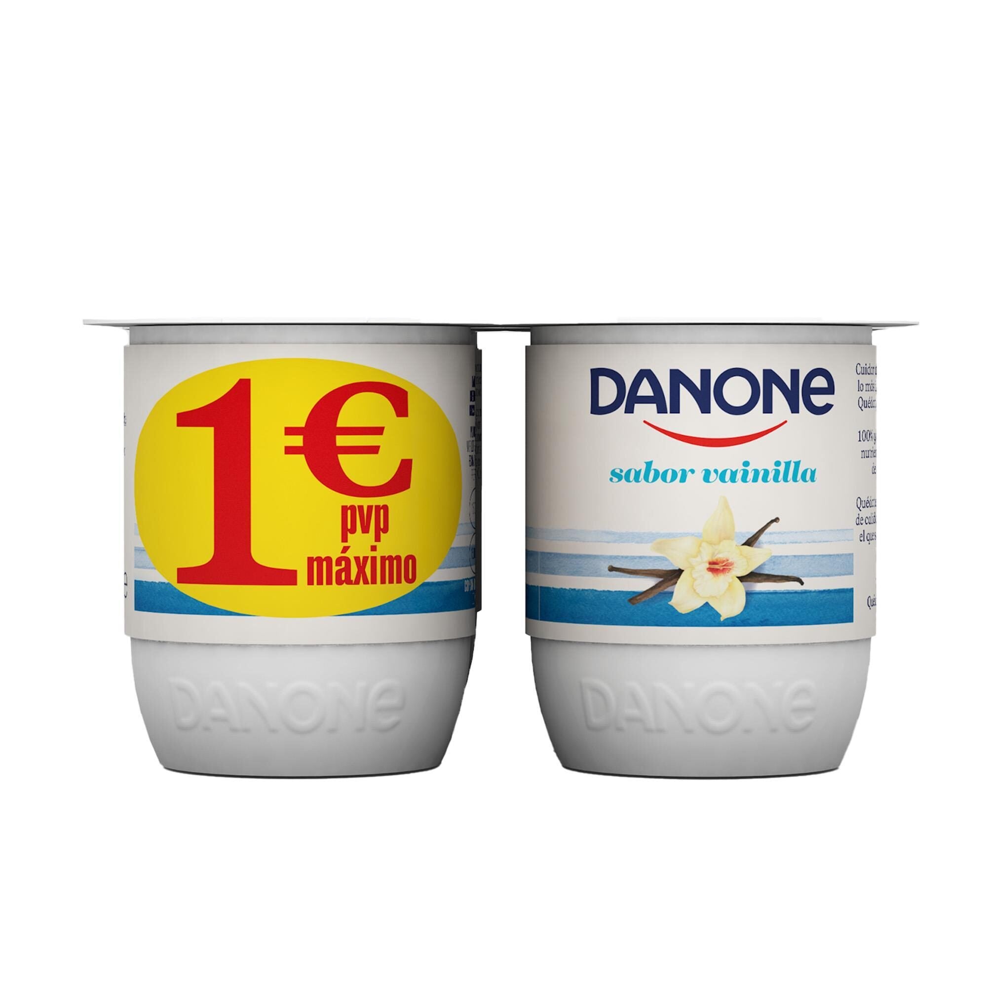 Yogur vainilla Danone p4 120g/u