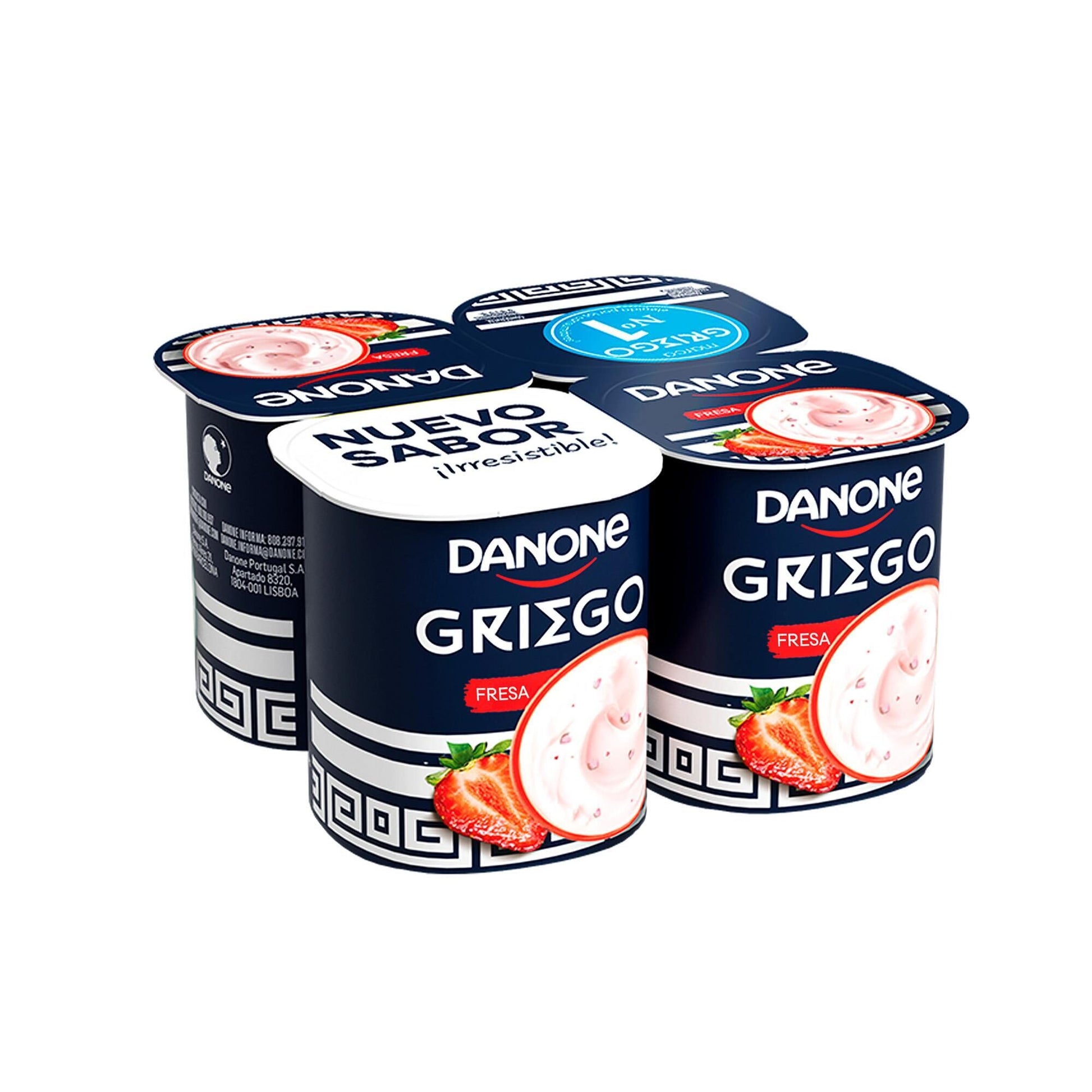 Yogur griego fresa Danone p4 110g/u