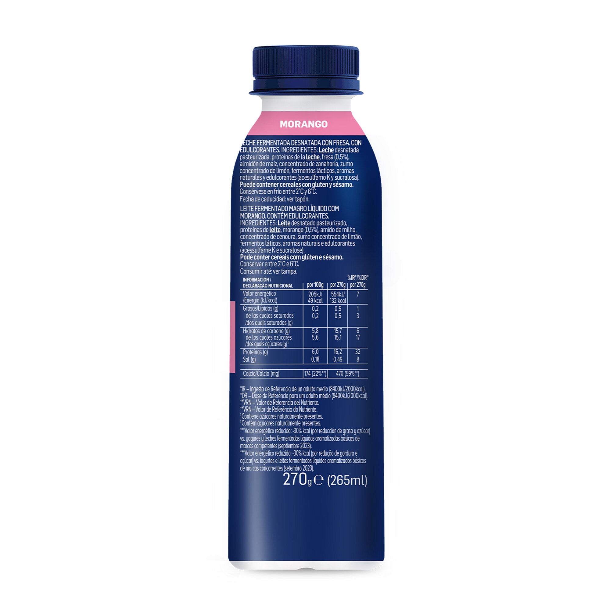 Yogur liquido proteina fresa Danone 270ml