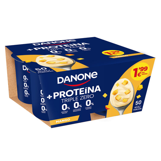 Yogur proteina mango Danone p4 100g/u La Despensa