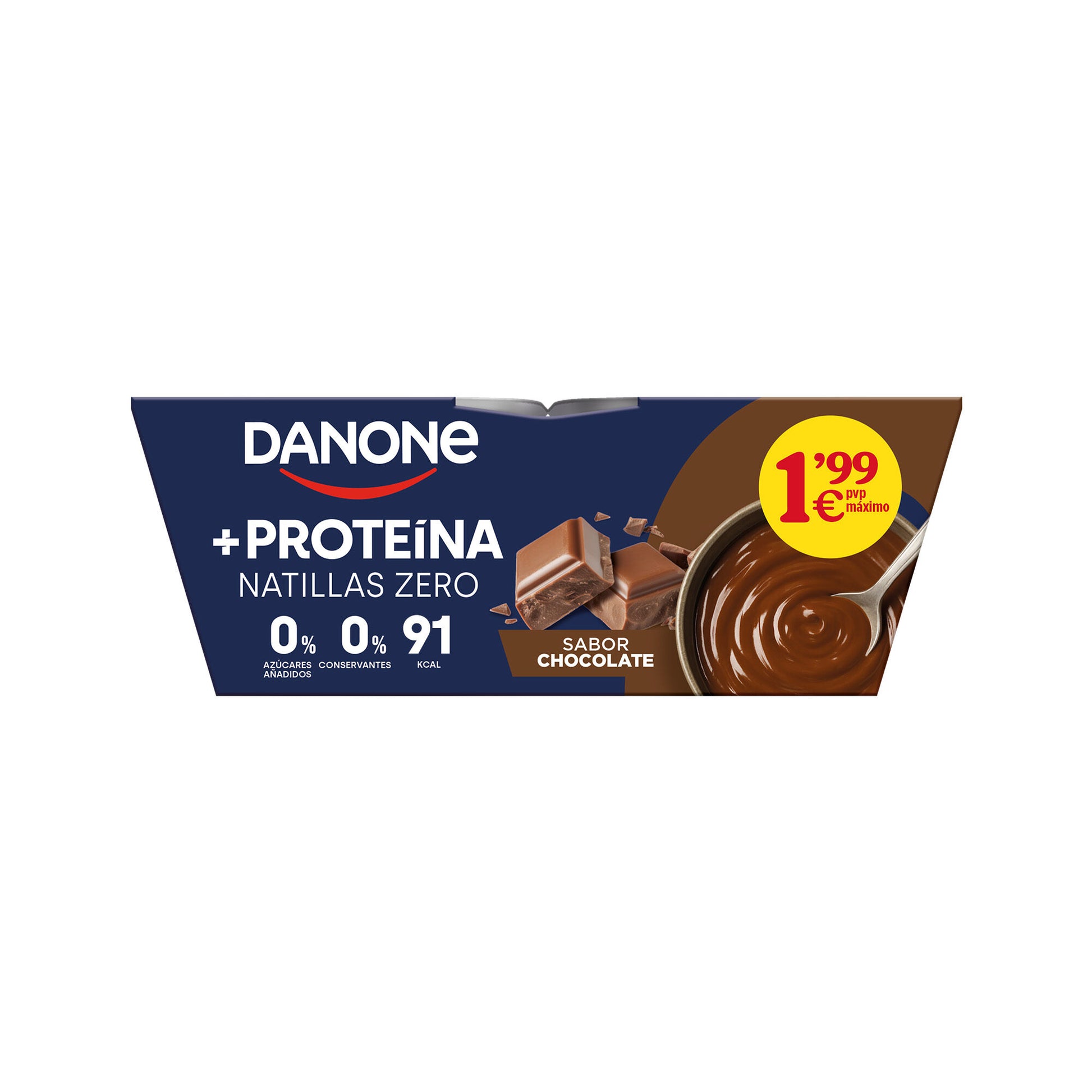 Natilla choco proteinas Danone p4 120g/u