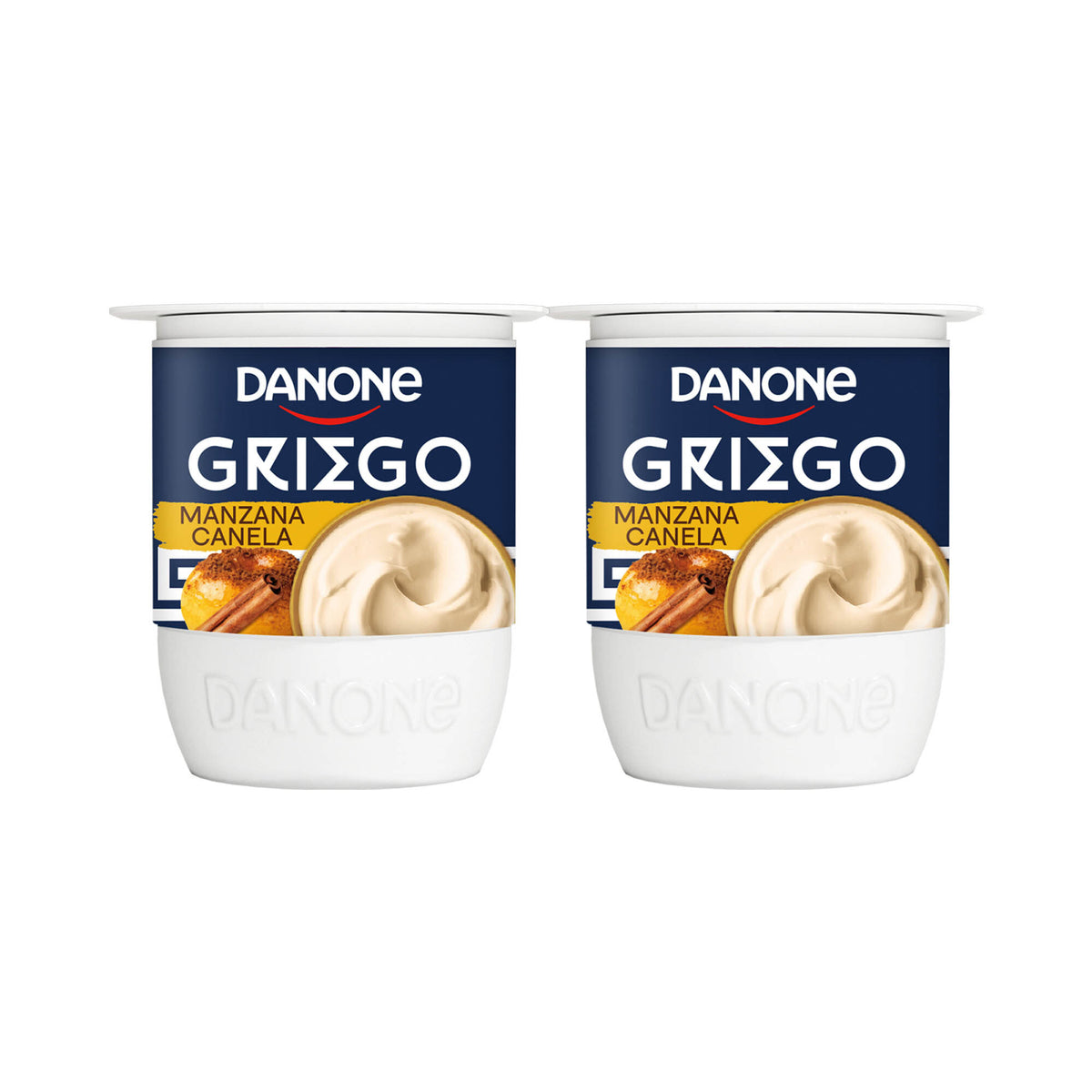 Yogur griego manzana canela Danone p4 110g/u
