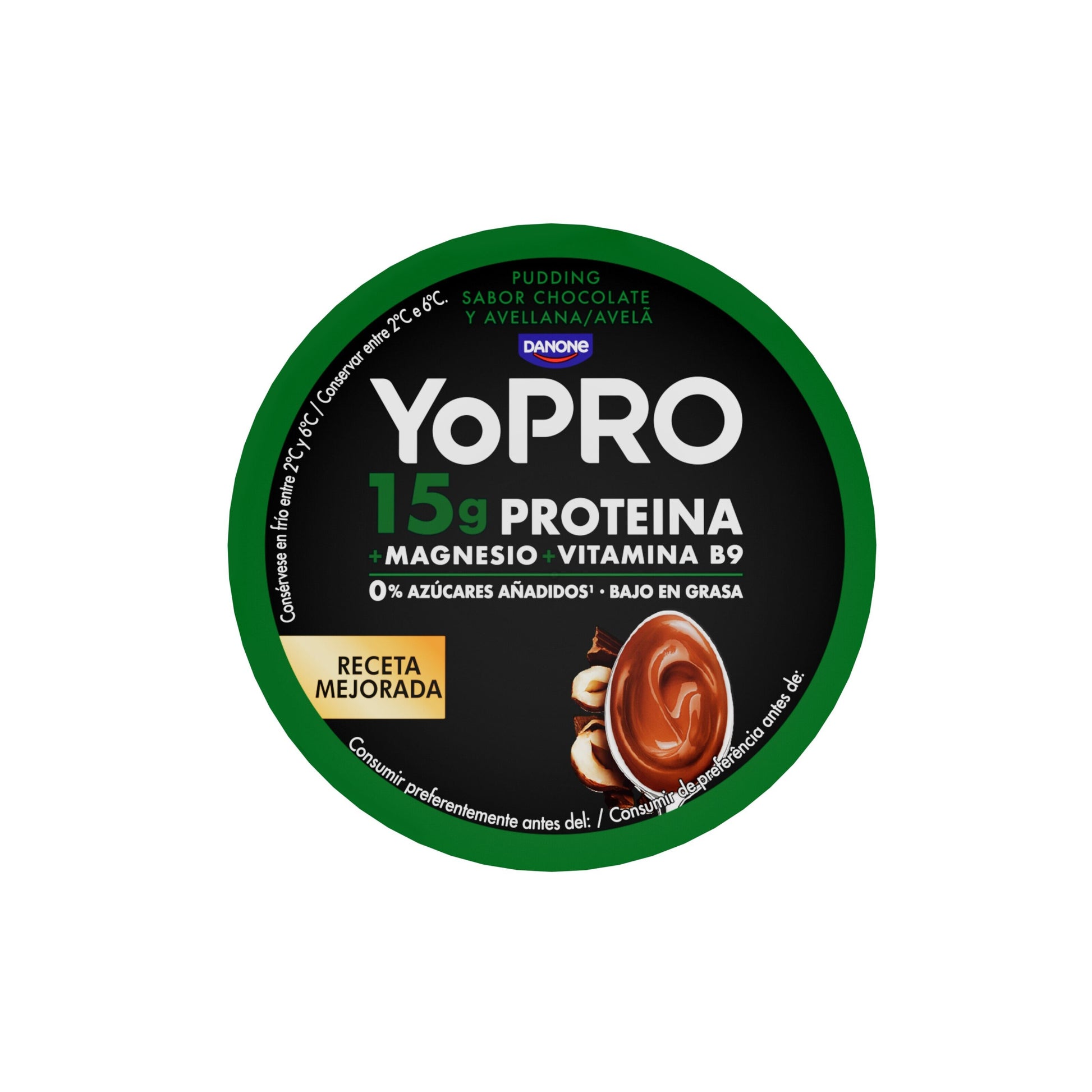 Pudding choco avellanas Yopro Danone 150g