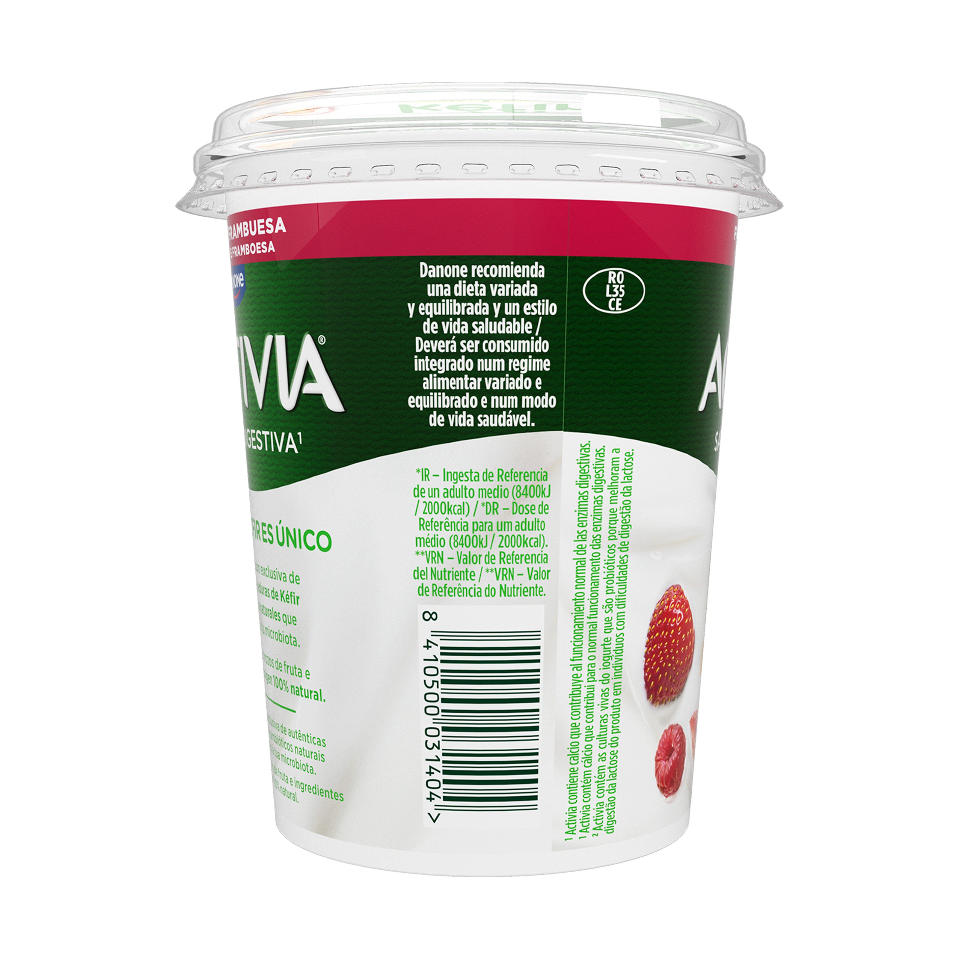 Kefir fresa frambuesa activia Danone 380g