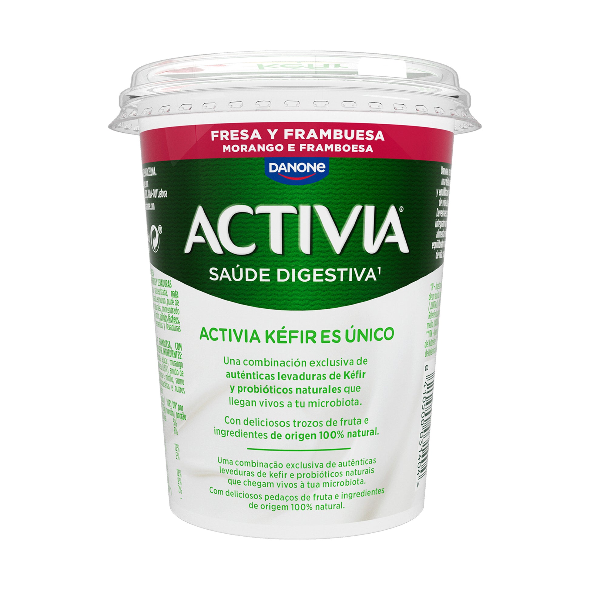 Kefir fresa frambuesa activia Danone 380g