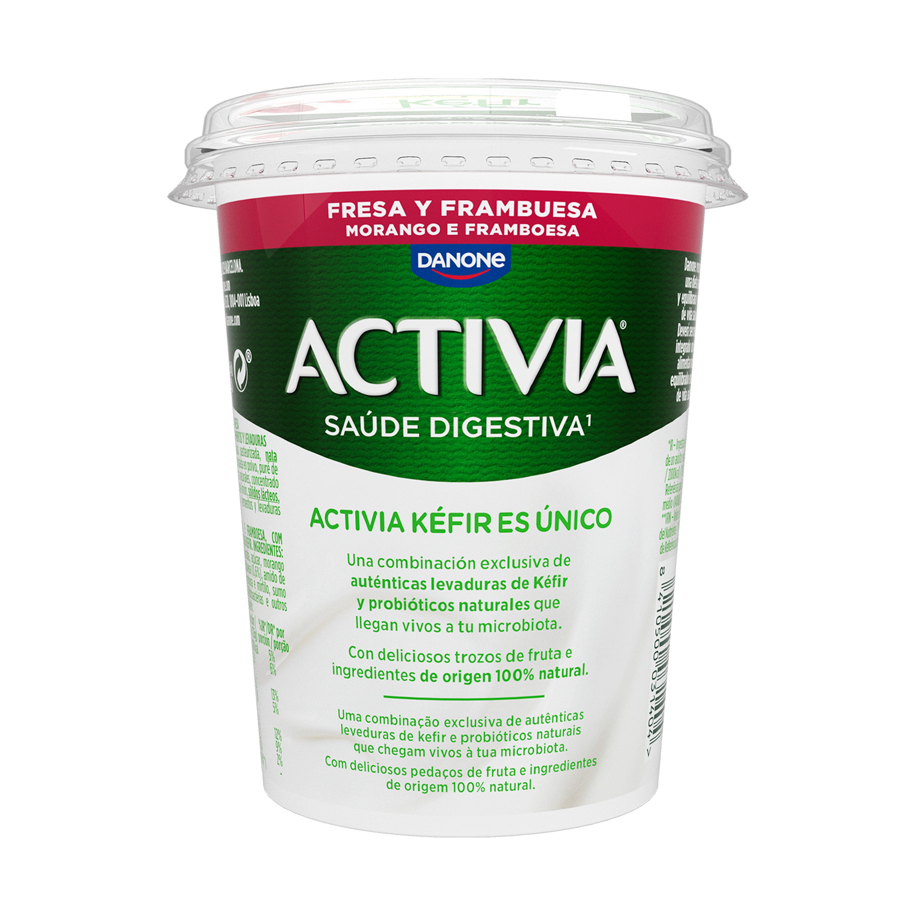 Kefir fresa frambuesa activia Danone 380g
