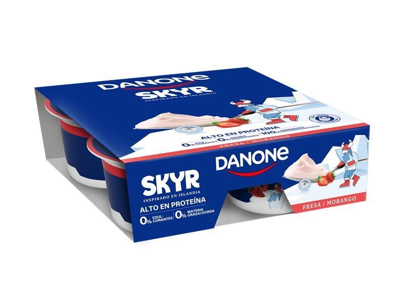 Skyr fresa alto proteina Danone p4 100g/u