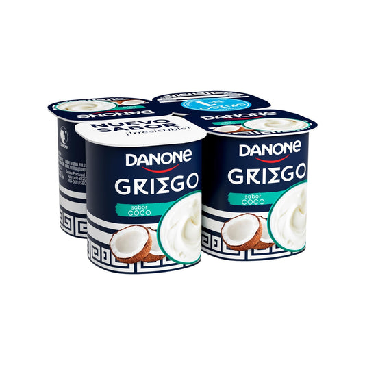 Yogur griego coco Danone p4 110g/u La Despensa