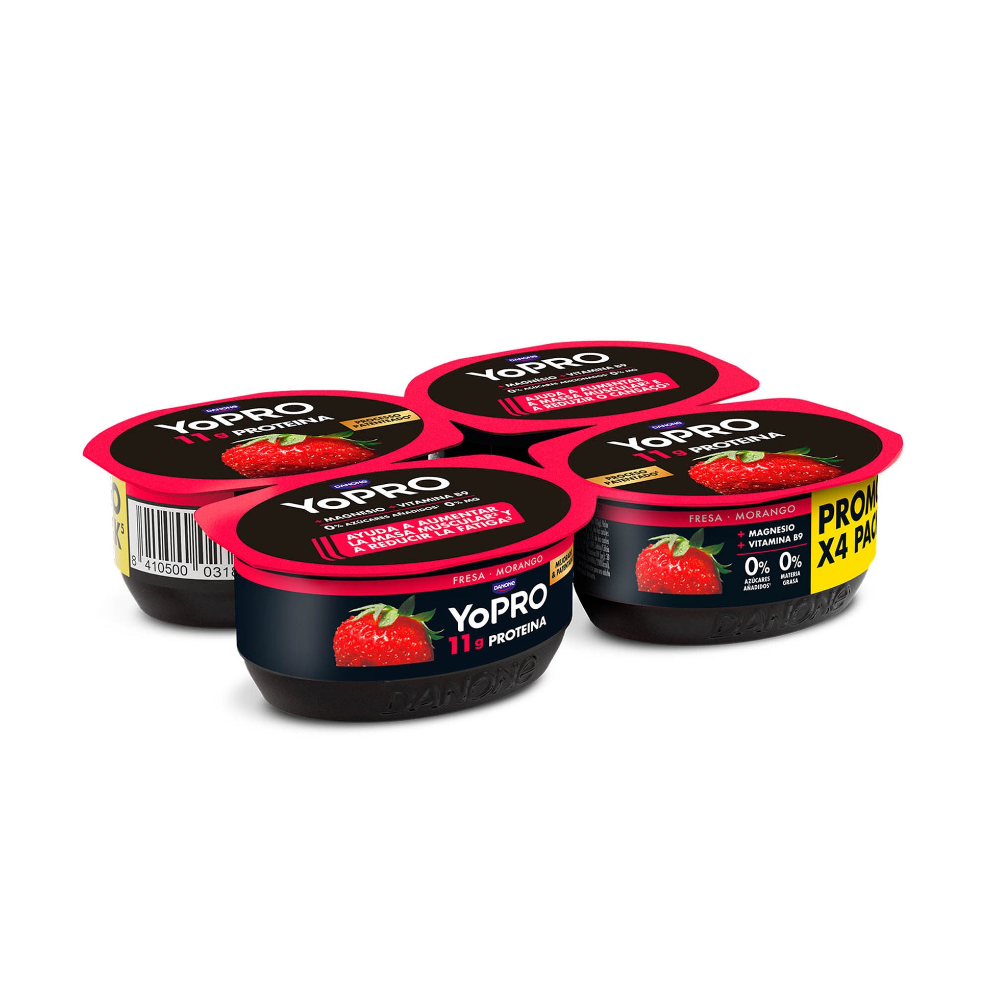 Yogur fresa Yopro p4 120g/u