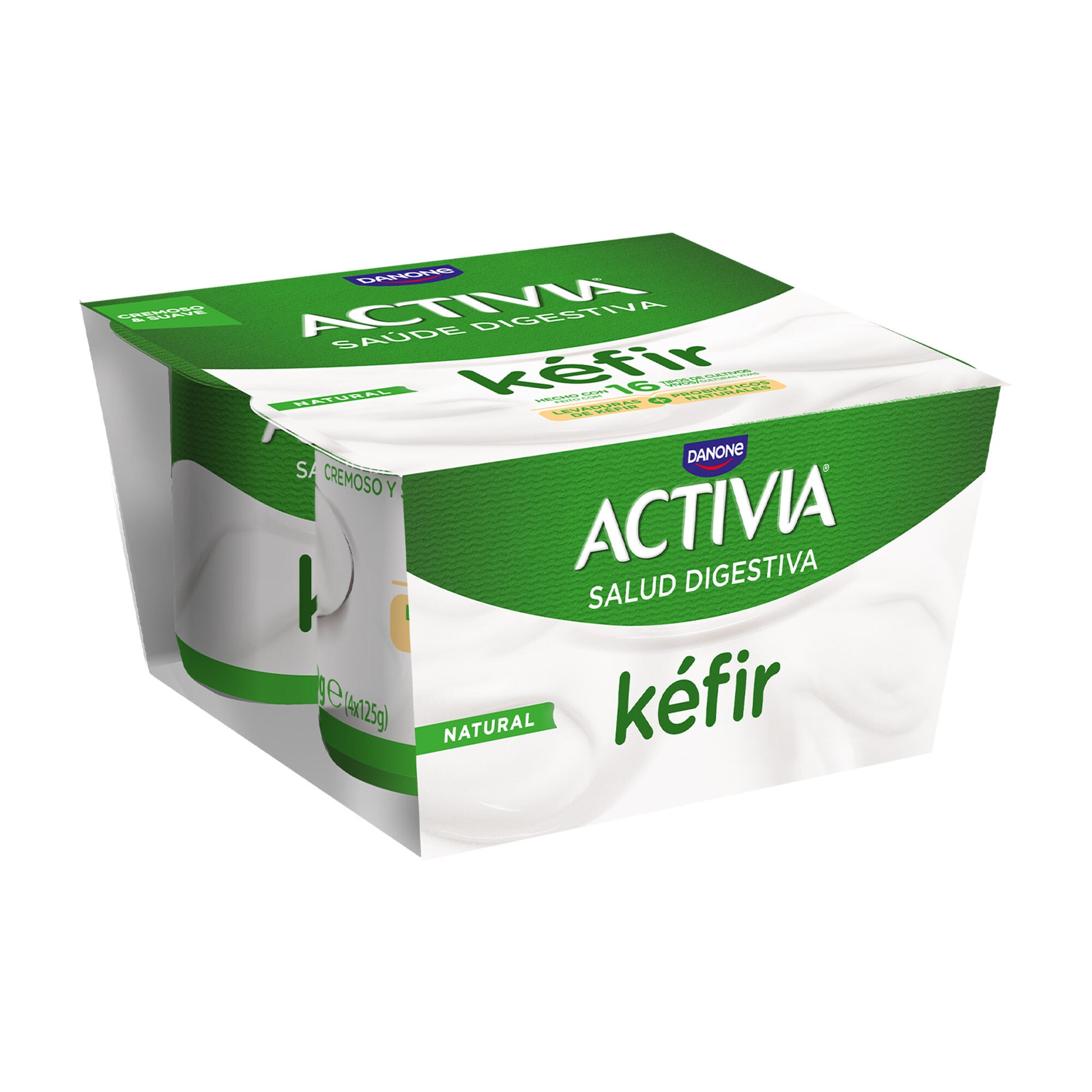 Kefir natural activia Danone p4 125g/u