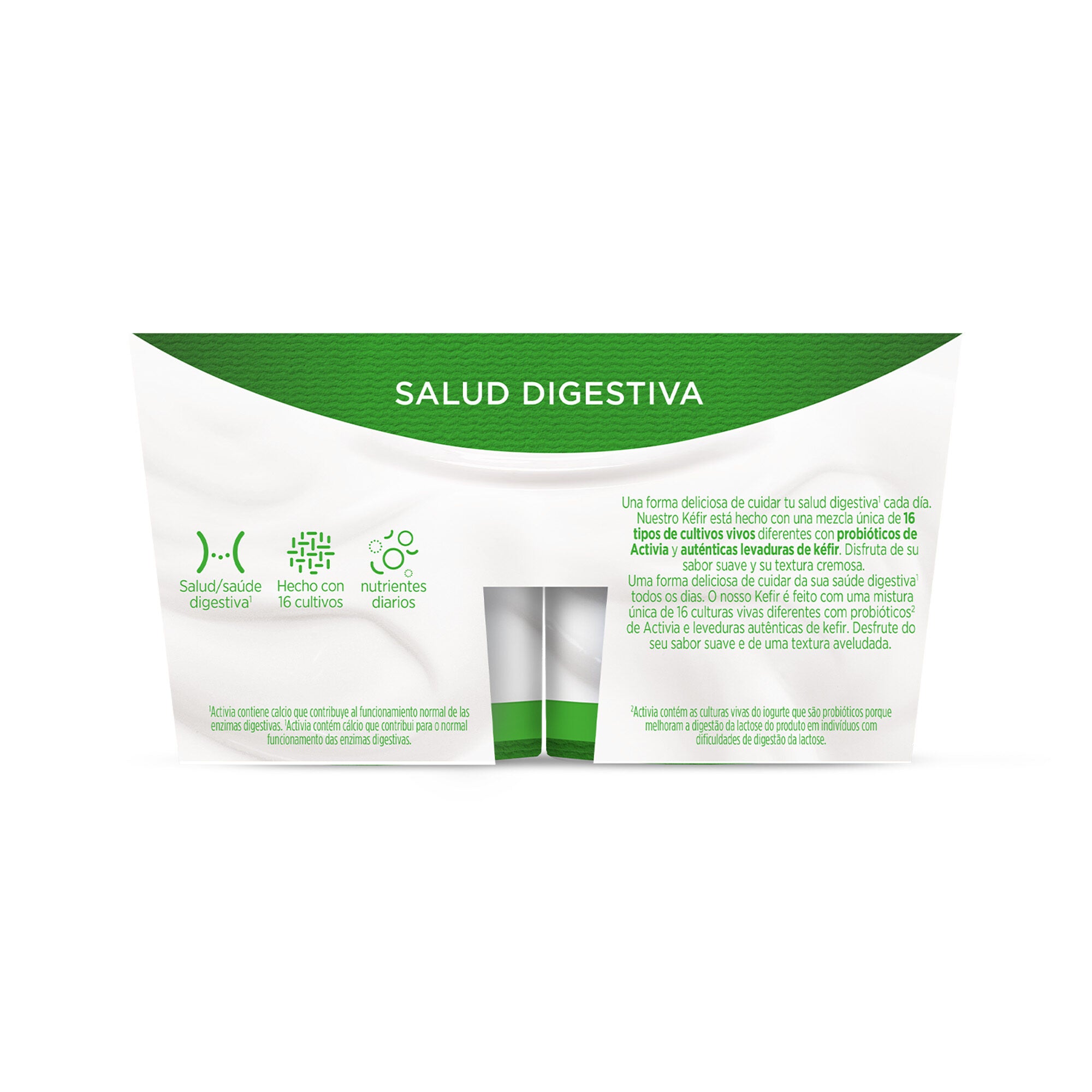 Kefir natural activia Danone p4 125g/u