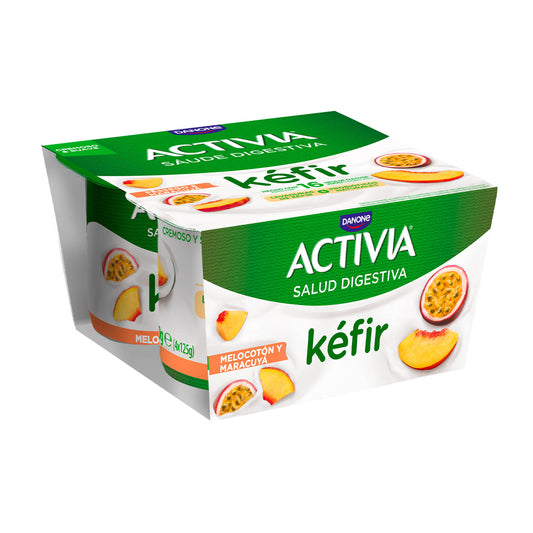 Kefir melocoton activia Danone p4 125g/u La Despensa