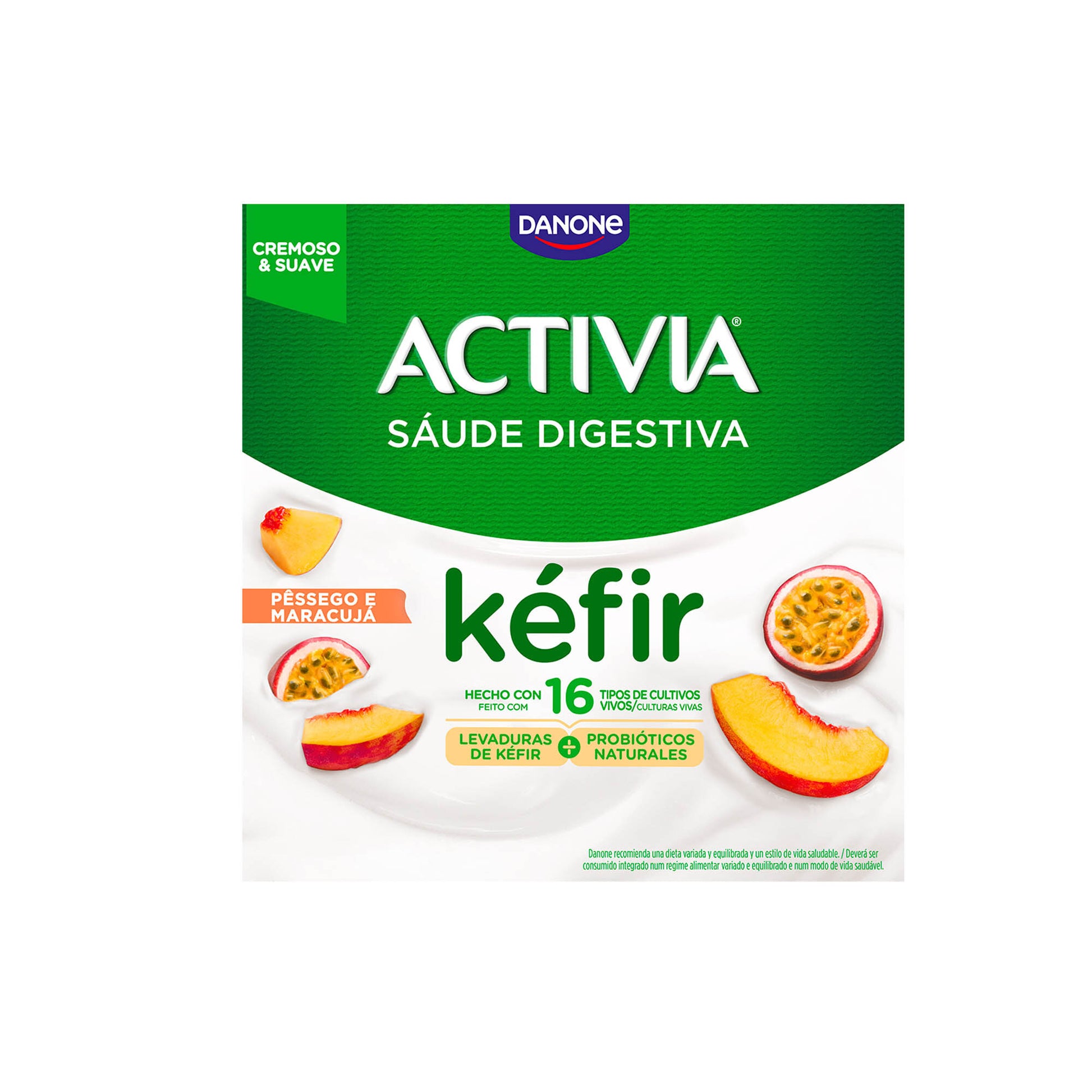 Kefir melocoton activia Danone p4 125g/u