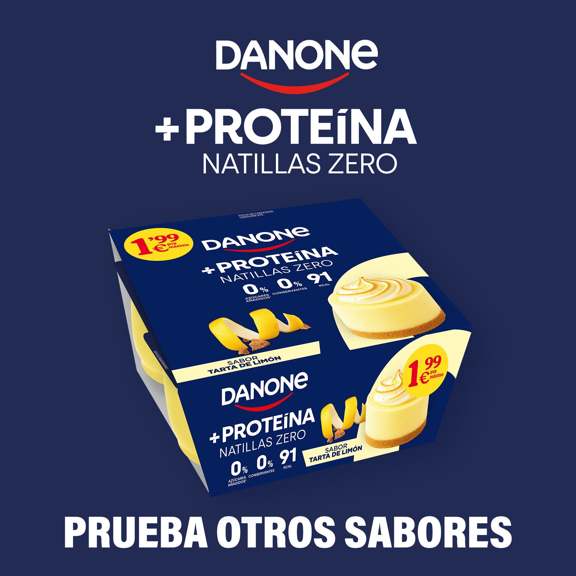 Natilla lemon pie proteina Danone p4 120g/u