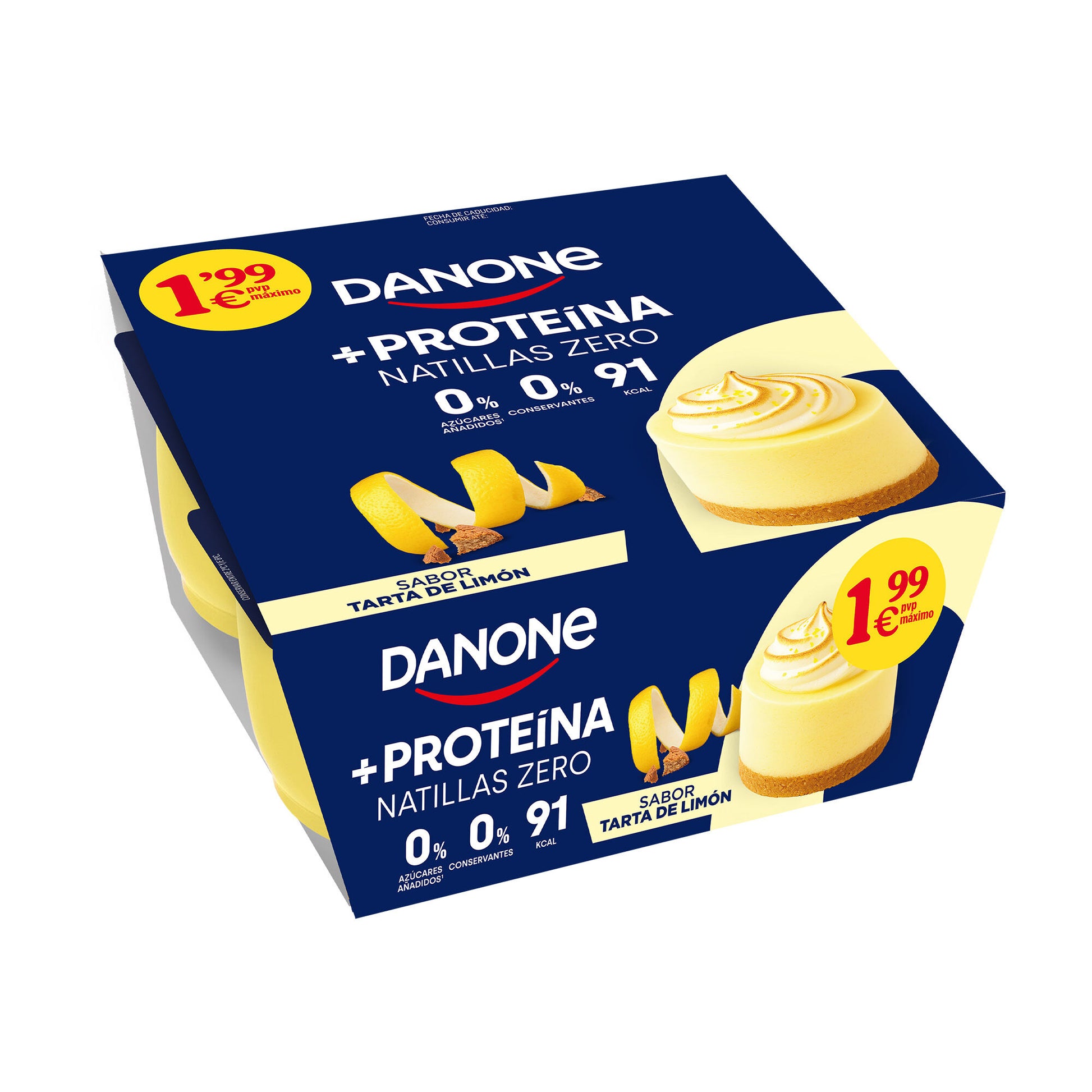 Natilla lemon pie proteina Danone p4 120g/u