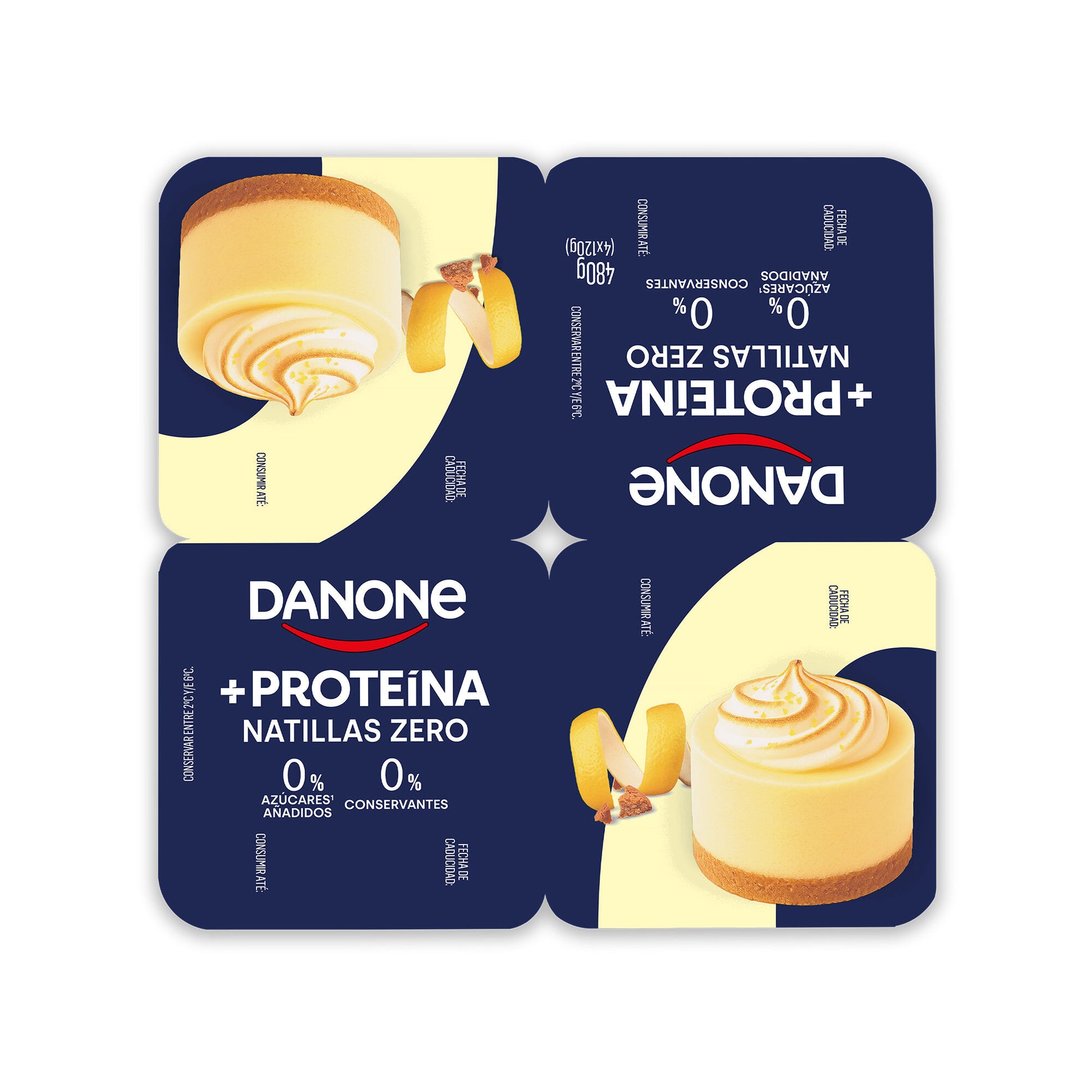 Natilla lemon pie proteina Danone p4 120g/u