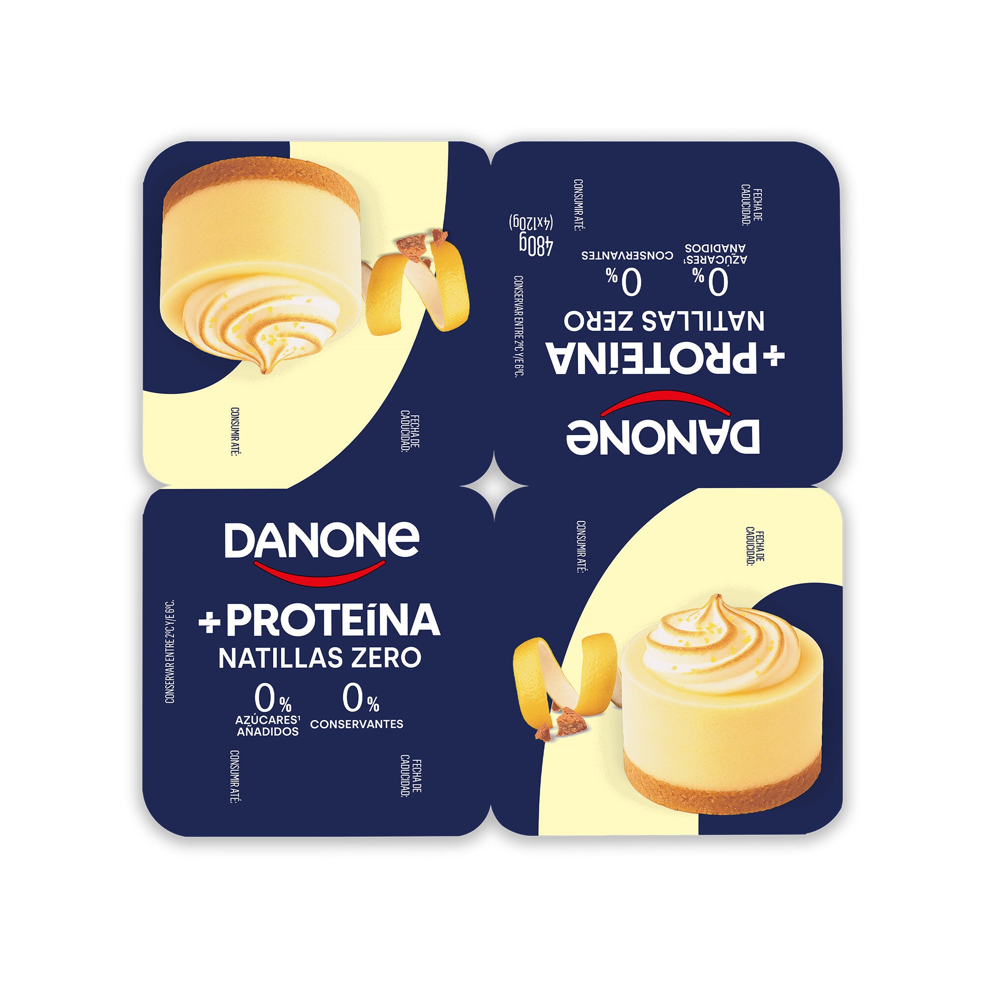 Natilla lemon pie proteina Danone p4 120g/u