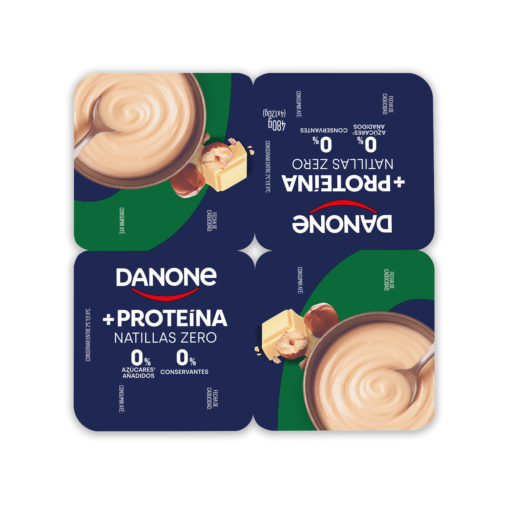 Natilla avell/choco blanco proteina Danone p4 120g/u