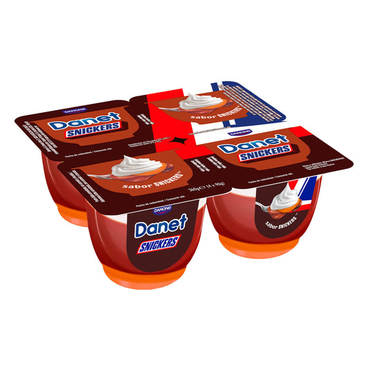 Natillas danet snickers Danone p4 120g/u La Despensa