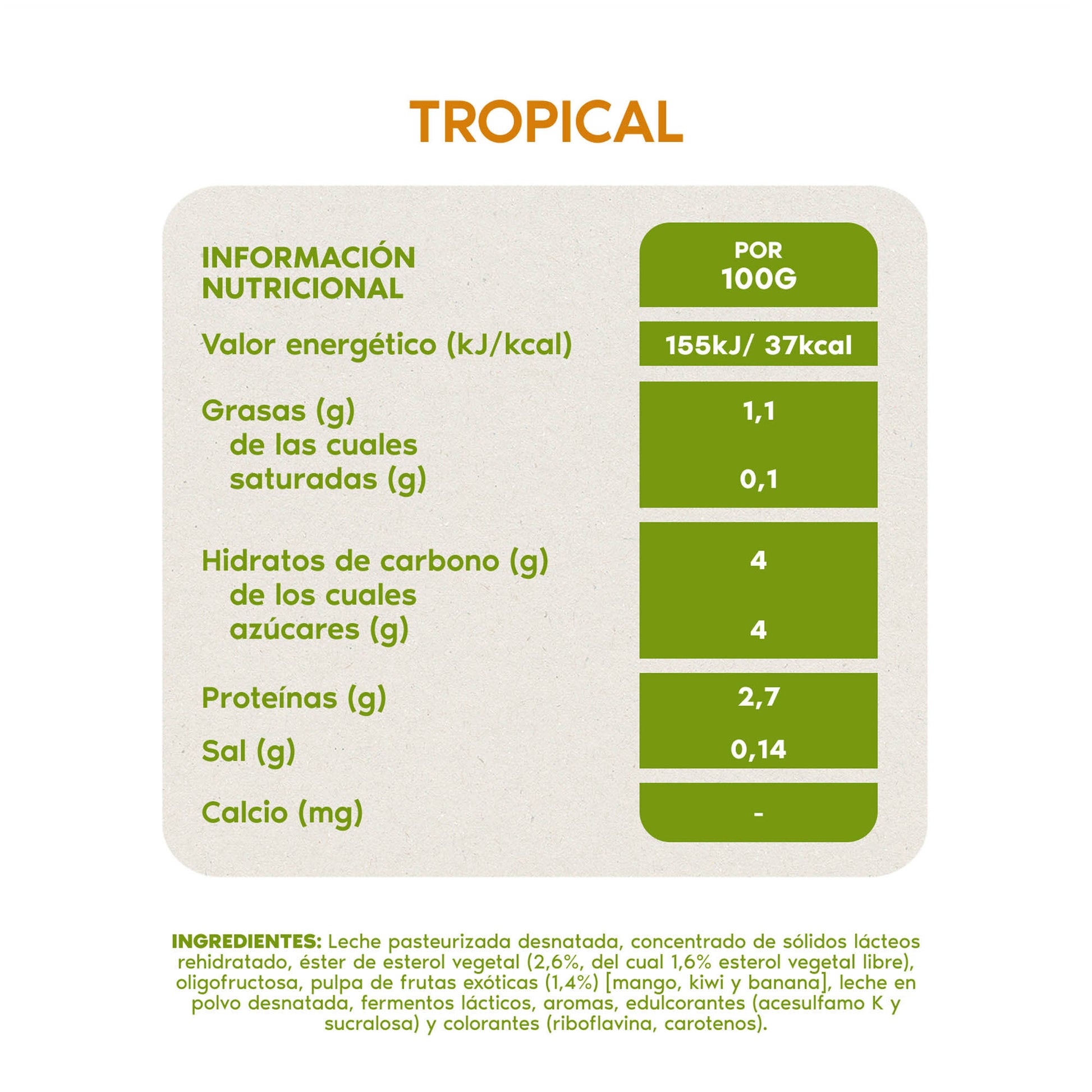 Yogur liquido tropical danacol Danone p6+2 100g/u