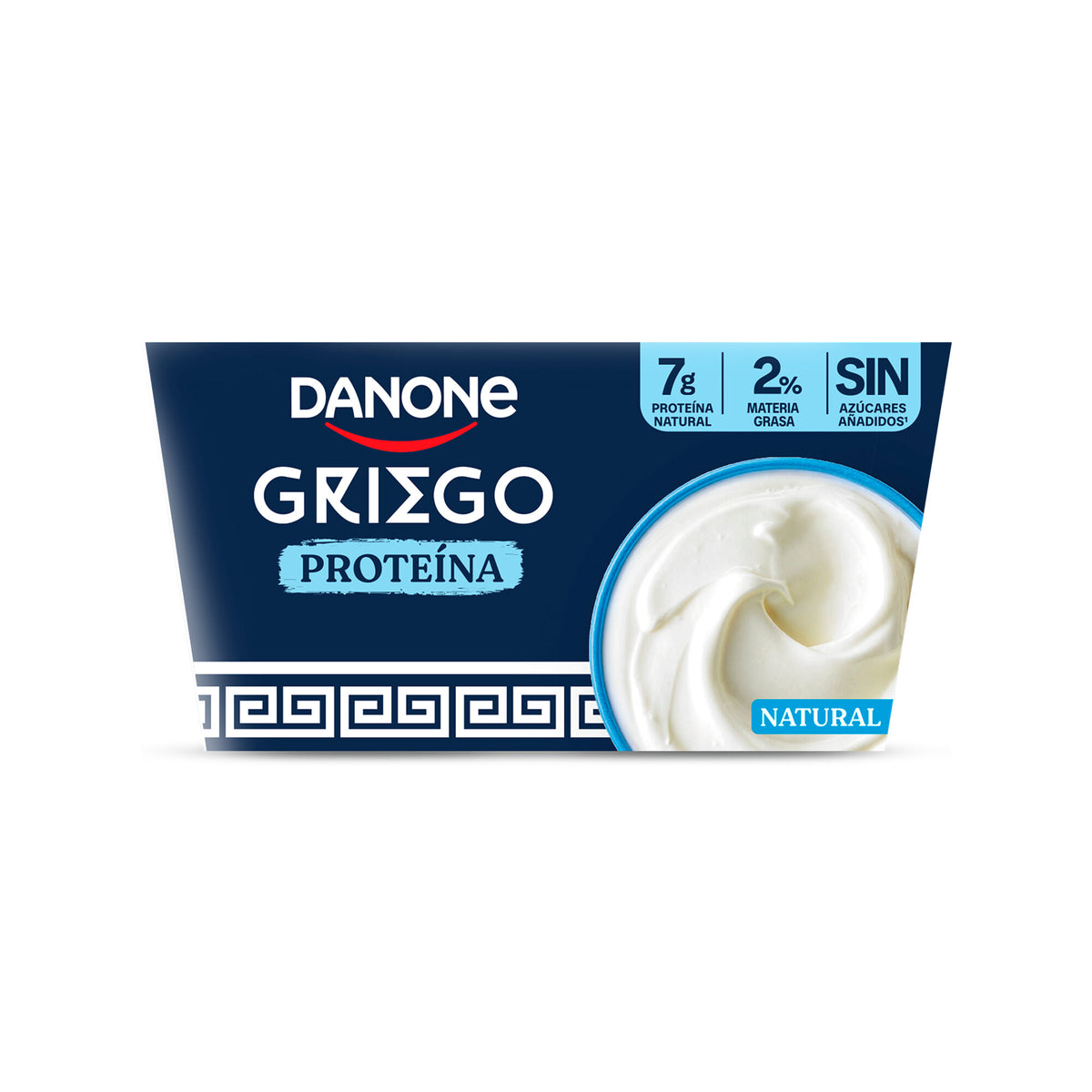Yogur griego proteina natural Danone p4 110g/u