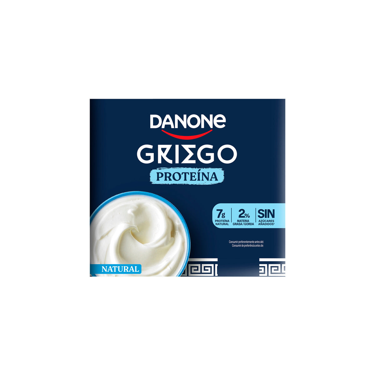Yogur griego proteina natural Danone p4 110g/u