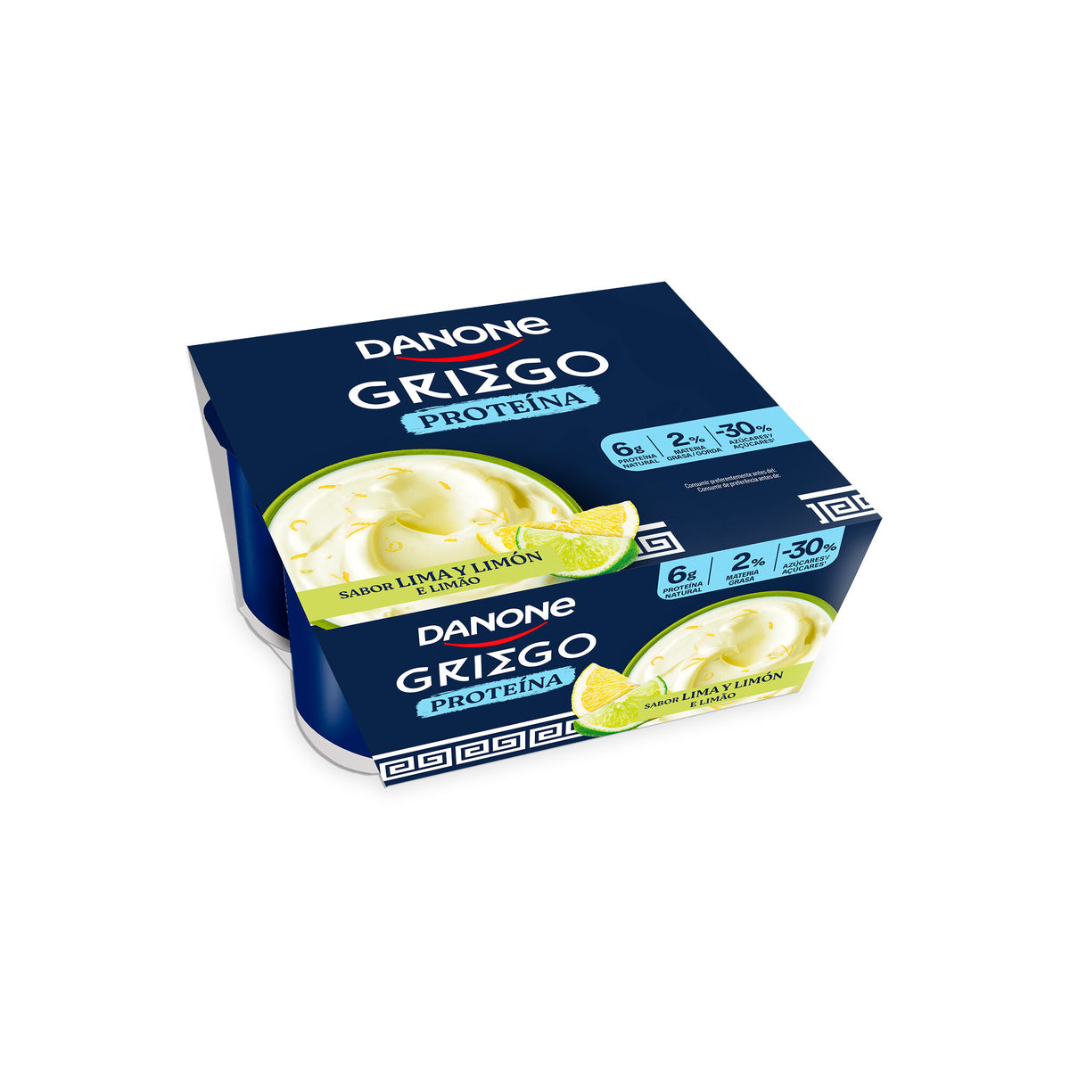 Yogur griego proteina lima limon Danone p4 110g/u