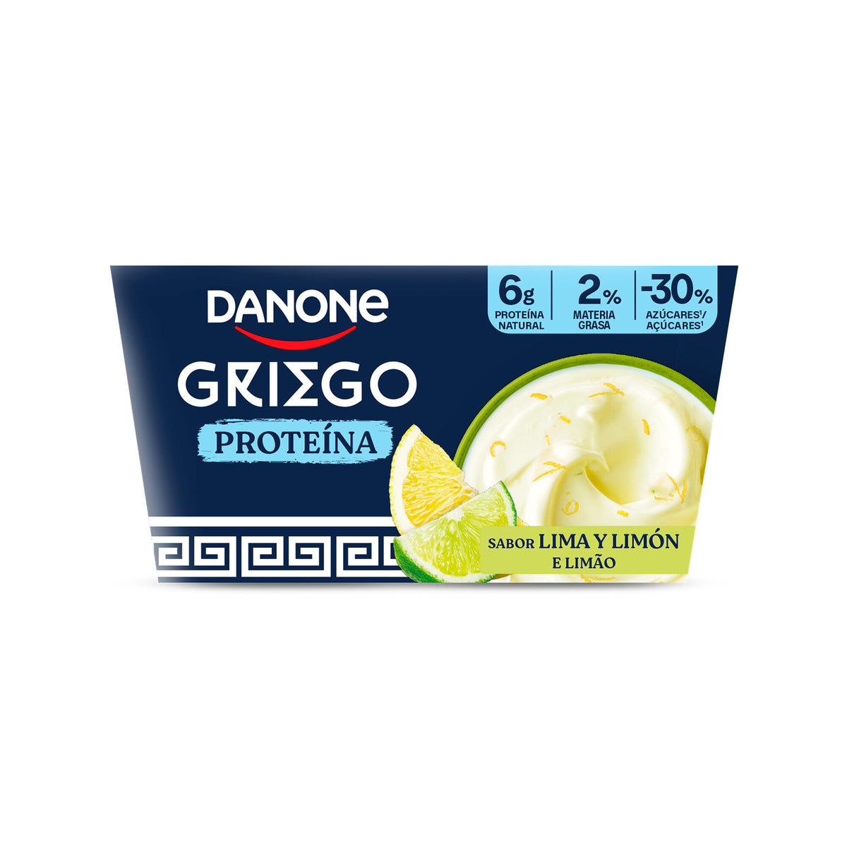Yogur griego proteina lima limon Danone p4 110g/u