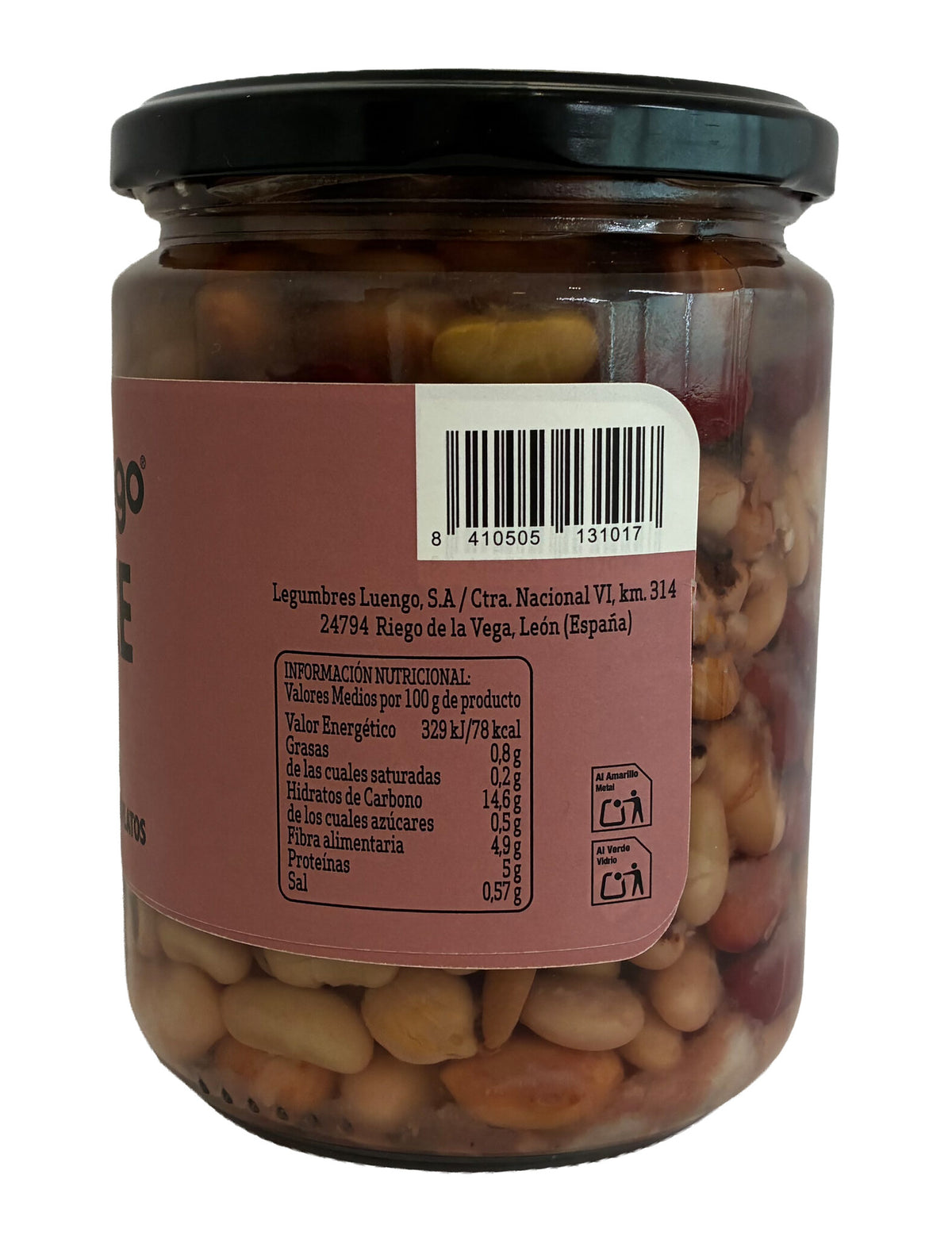 Coctel alubias cocidas Luengo 280g escurr