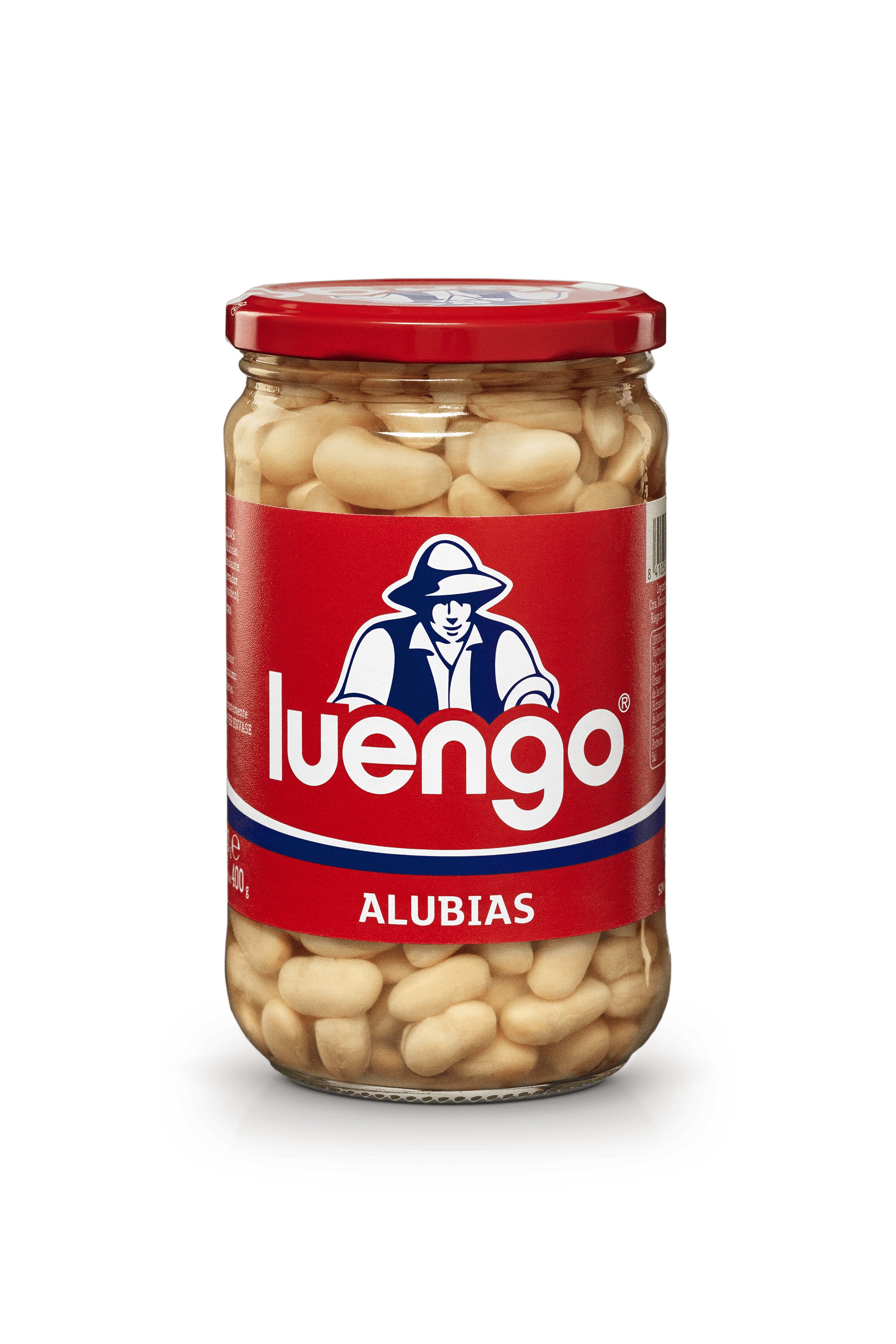 Alubia cocida blanca cristal Luengo 400g escurr