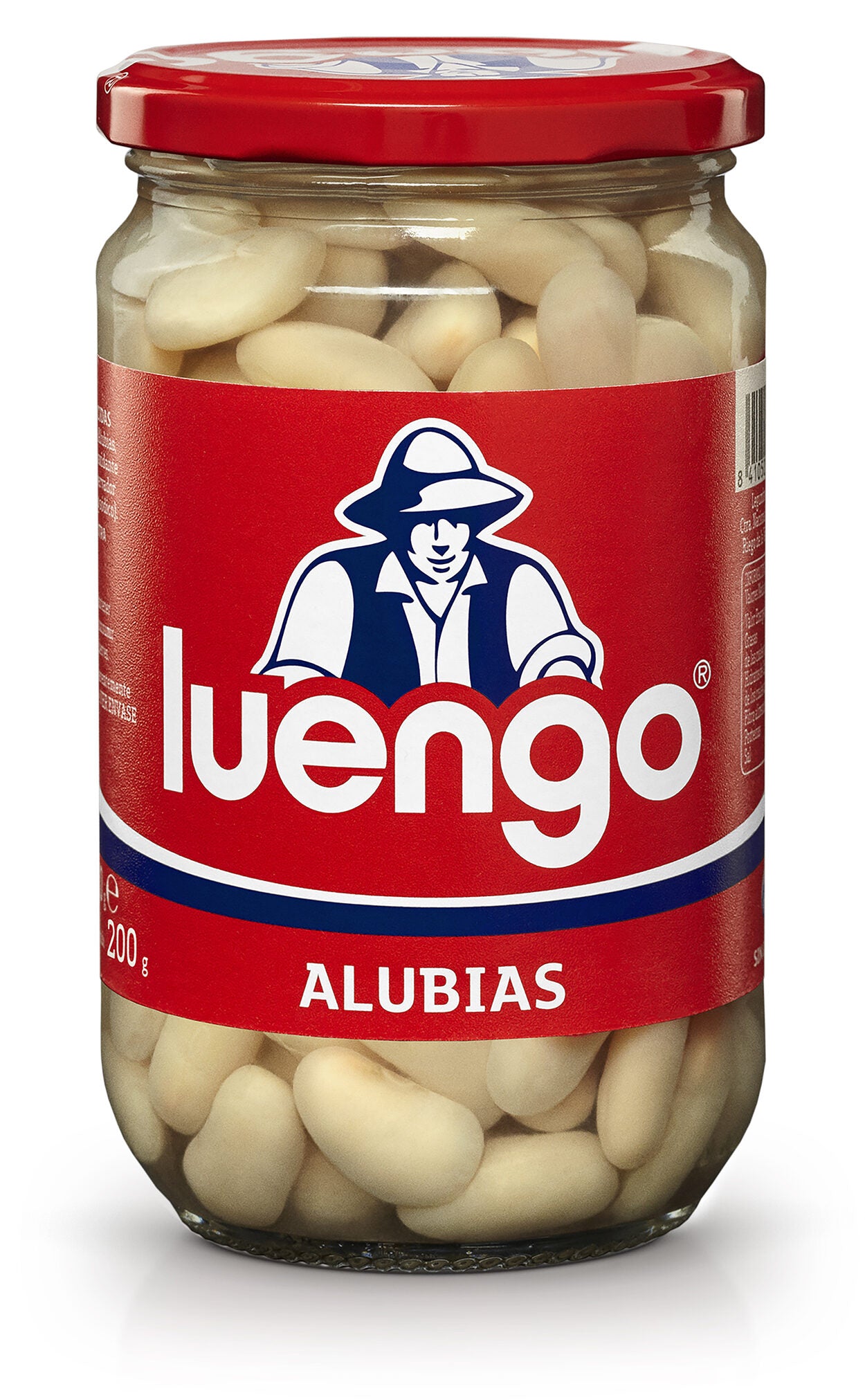 Alubia cocida blanca cristal Luengo 200g escurr