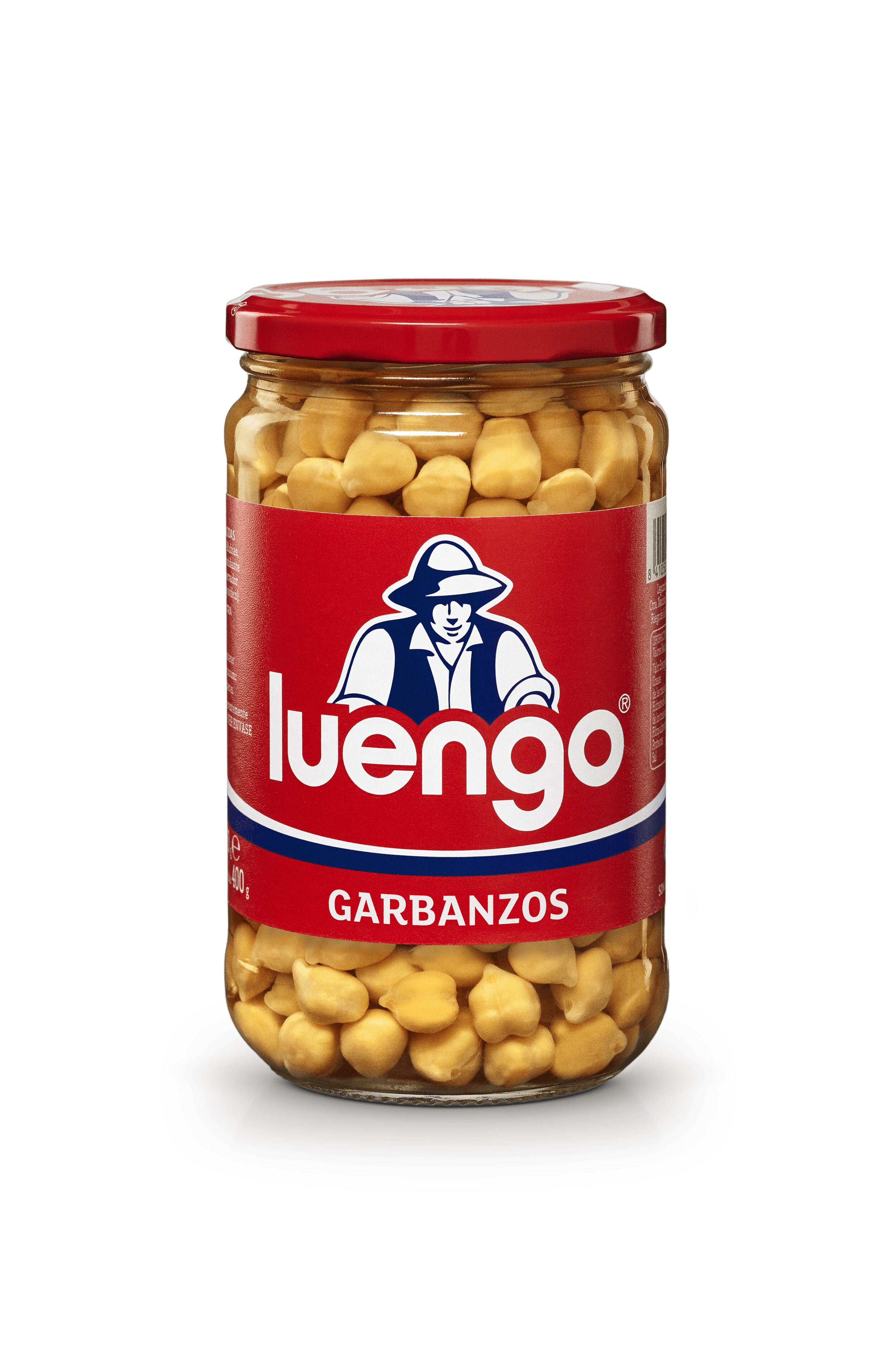 Garbanzo cocido cristal Luengo 400g escurr