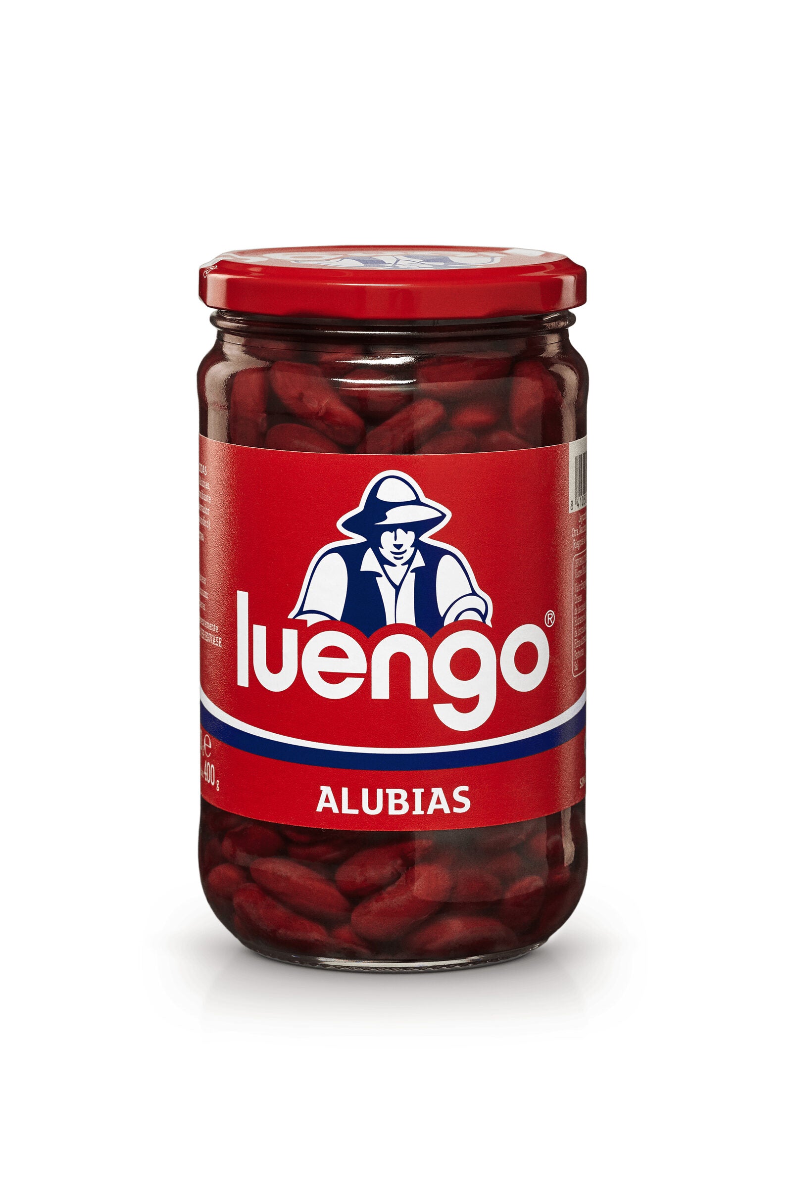 Alubia roja cocida gran seleccion cristal Luengo 400g escurr