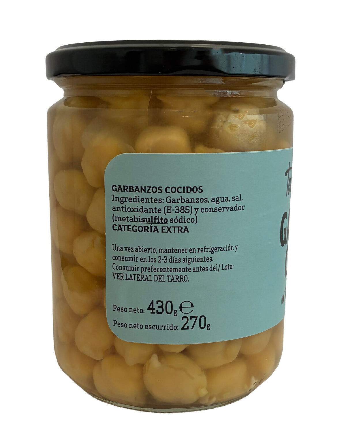 Garbanzo cocido gigante Luengo 270g escurr