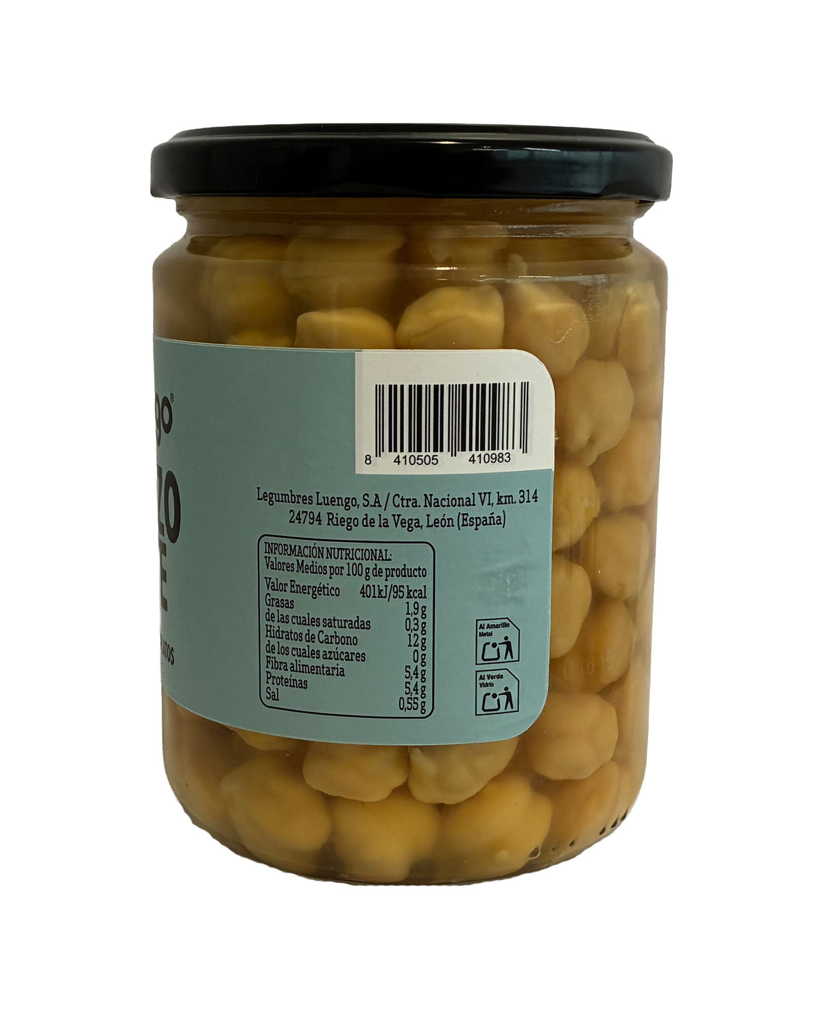 Garbanzo cocido gigante Luengo 270g escurr