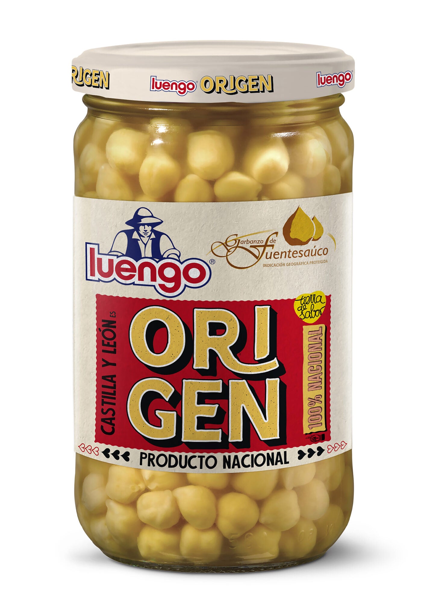 Garbanzo cocido cristal Luengo origen 400g escurr