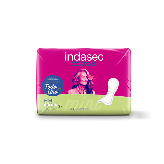 Compresa incontinencia mini Indasec 20u La Despensa